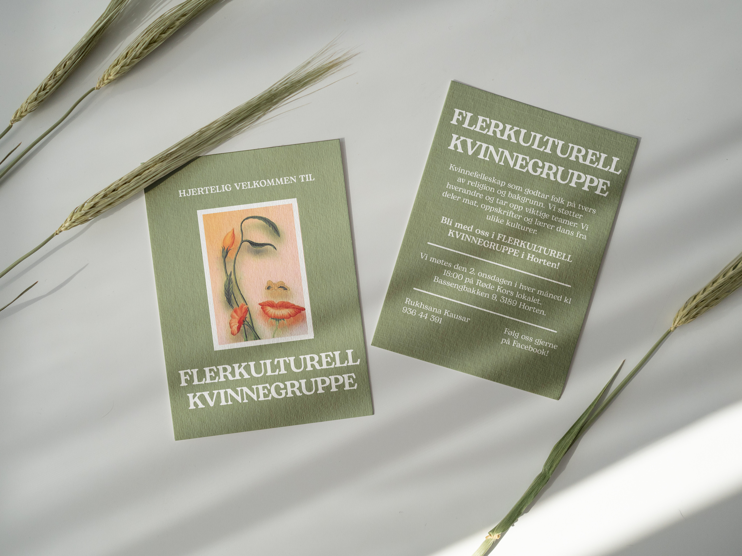 Flerkulturell kvinnegruppe flyer