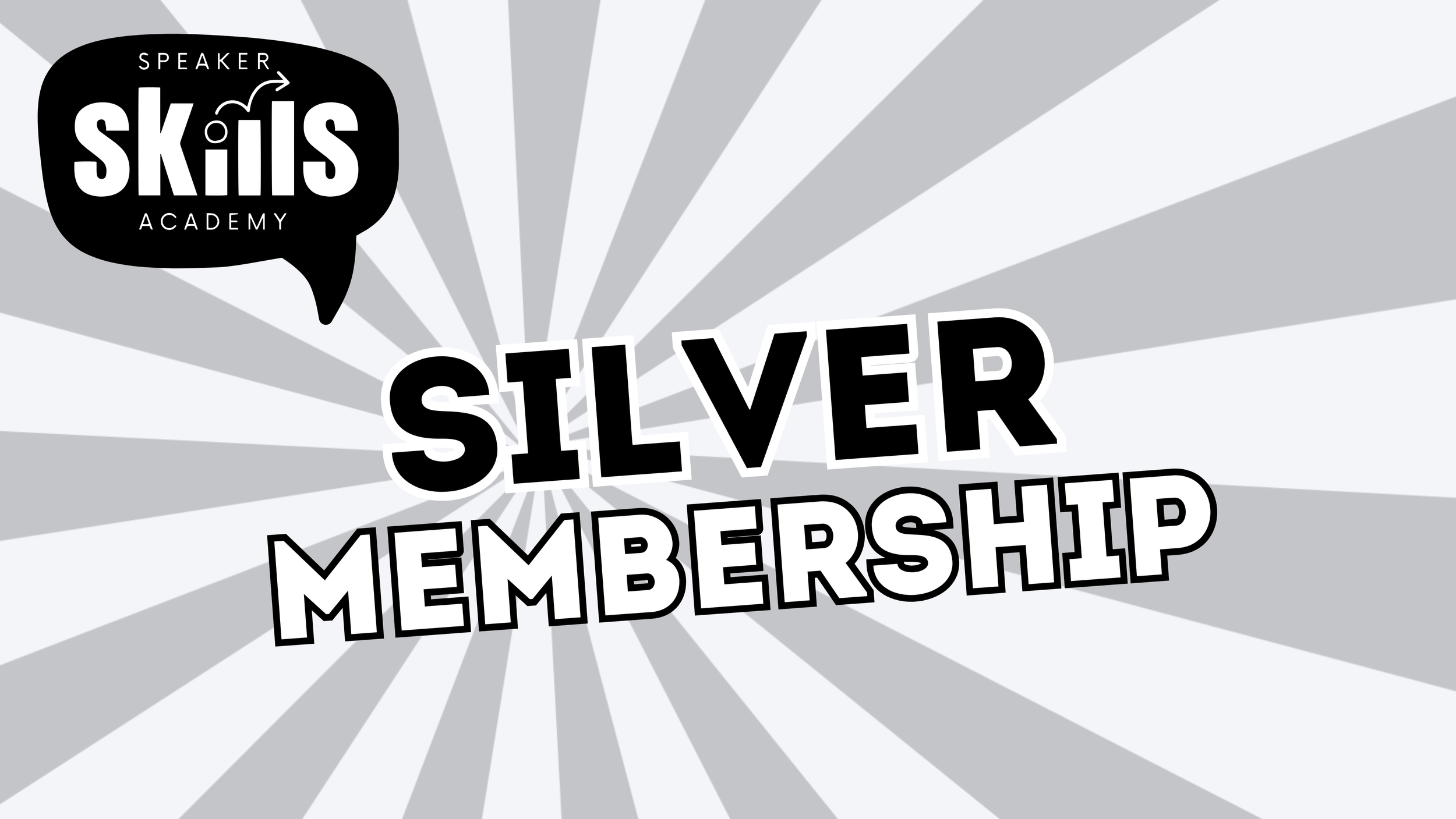 Speaker Skills Academy Silver Membership badge for online speaking practice community