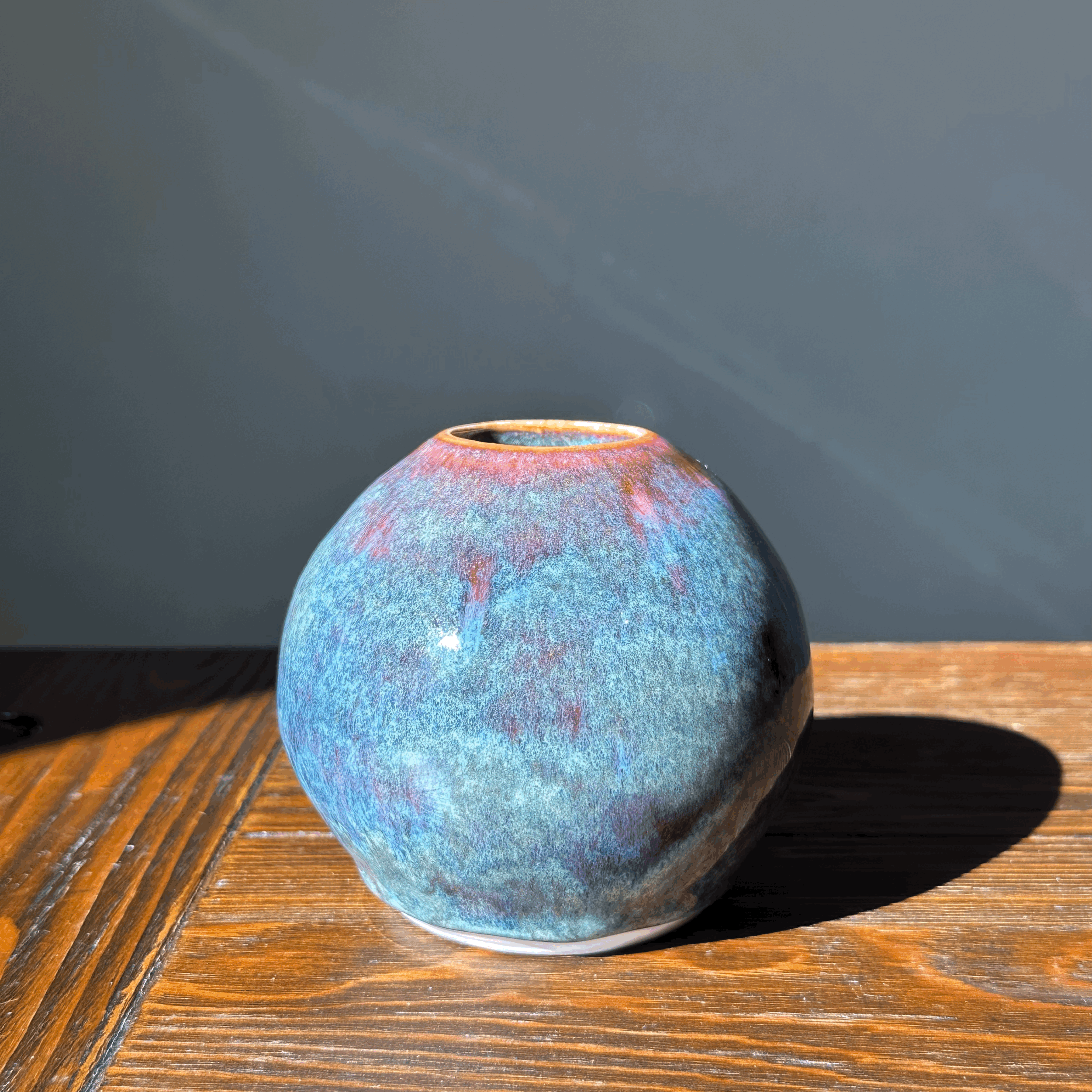Ember Blue Bud Vase