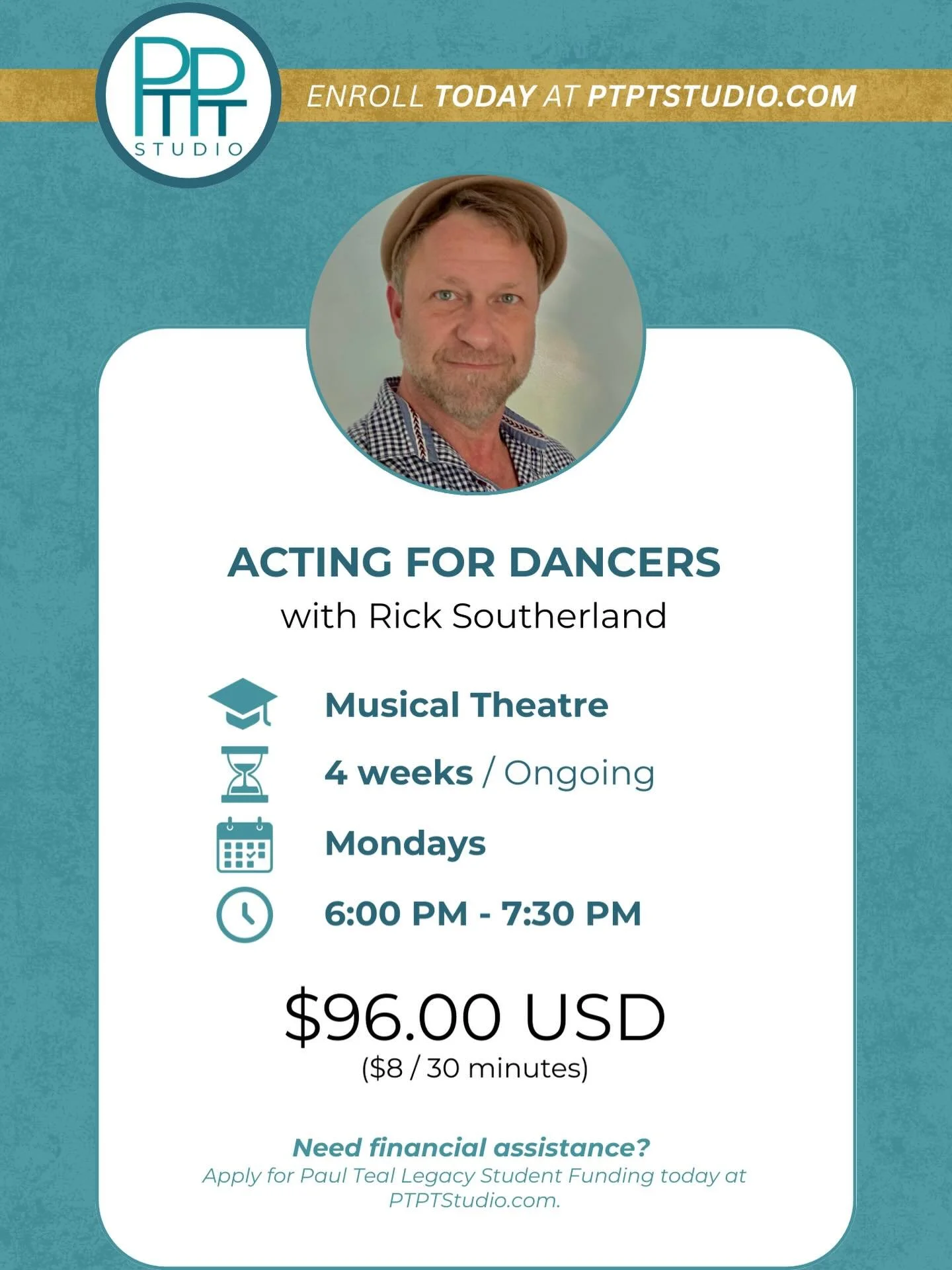 DON&rsquo;T JUST DO THE STEPS&mdash;RESOLVE TO TELL THE STORY IN THE NEW YEAR. 🩰🎭

The secret to booking the job and moving an audience lies in your ability to act out a story. 

In 2026, join our Dean, Rick Southerland, for an ongoing, 4-week deep