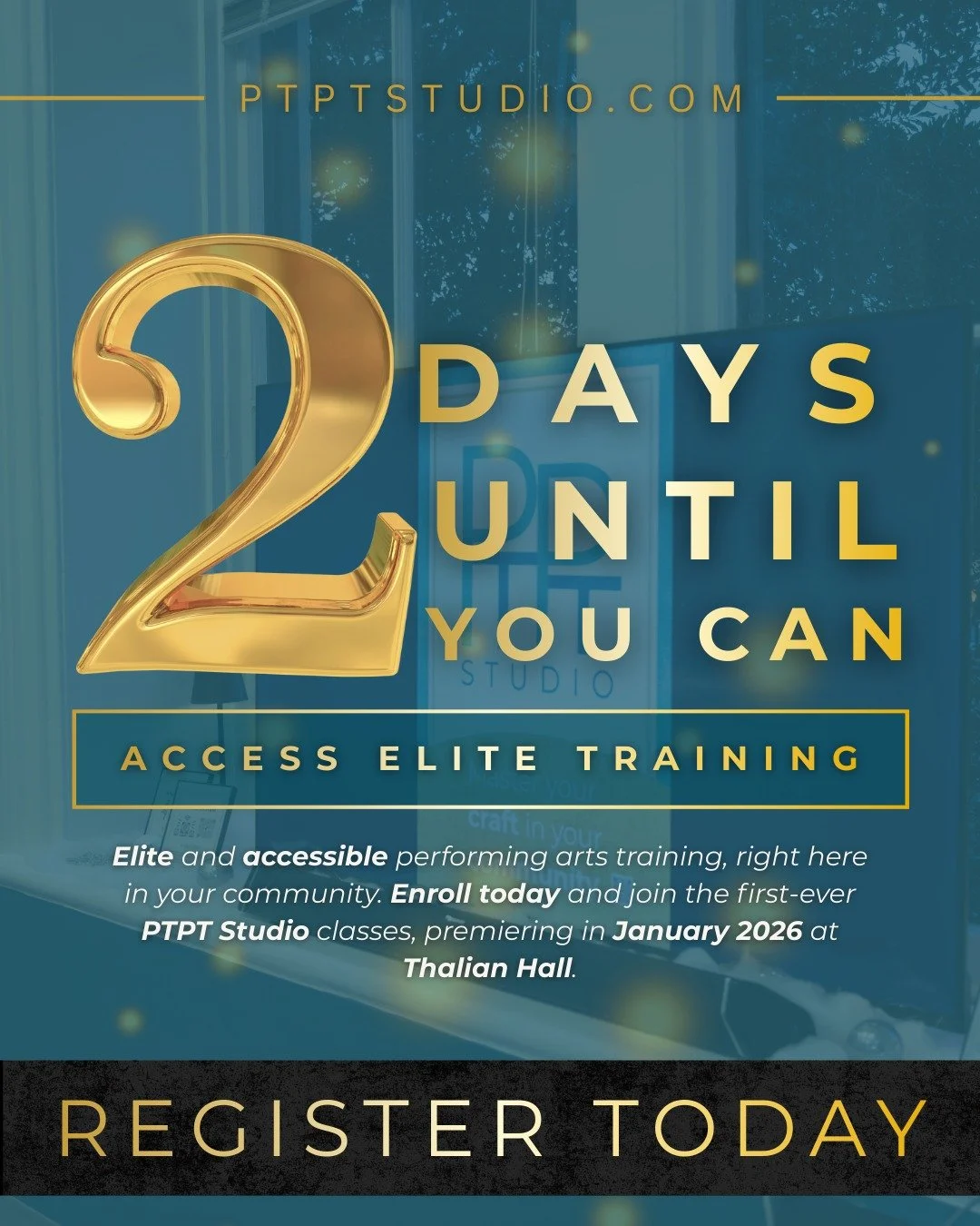 2 DAYS TO GO. 🎭 The studio is ready, the instructors are prepped, and the only thing missing is you. Whether you are prepping for your next big audition or building the stamina required for a professional run, the work we do over the next few weeks 