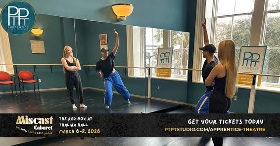 🎟️TICKETS ARE AVAILABLE NOW! 🎉

🎭 MISCAST CABARET 🎭
The Red Box @thalianhall 
March 6-8, 2026 
Grab yours before they sell out: 🔗 PTPTstudio.com/apprentice-theatre 🎟️━━━━━━━━━━━━━━━━━━🎟️

Wilmington&rsquo;s favorite performers and rising stars