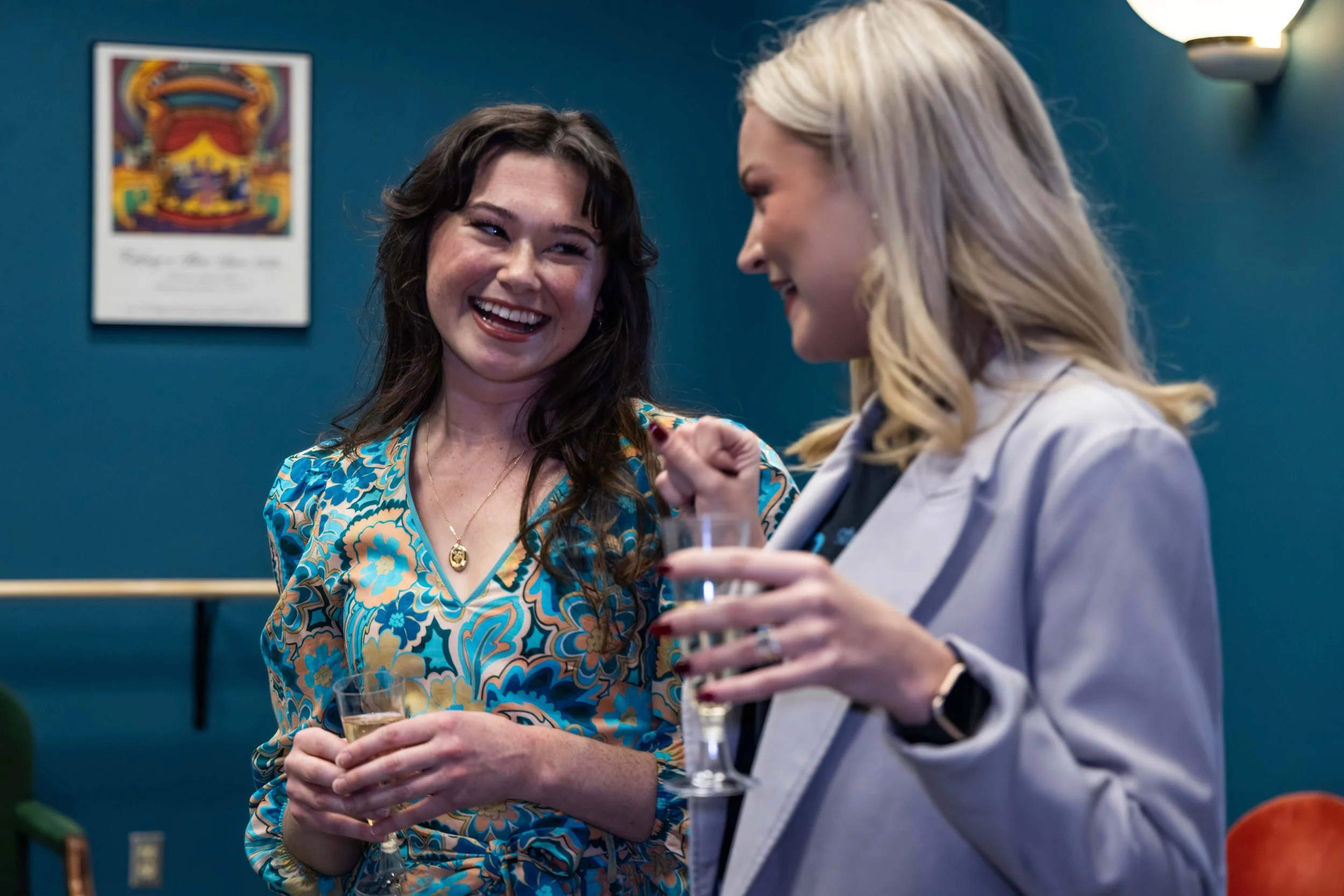 CEO Emilia Torello and Head of Dance & Movement Carli Batson-Berry at the PTPT Studio Open House on December 17, 2025.

Photographer: Riley Moore