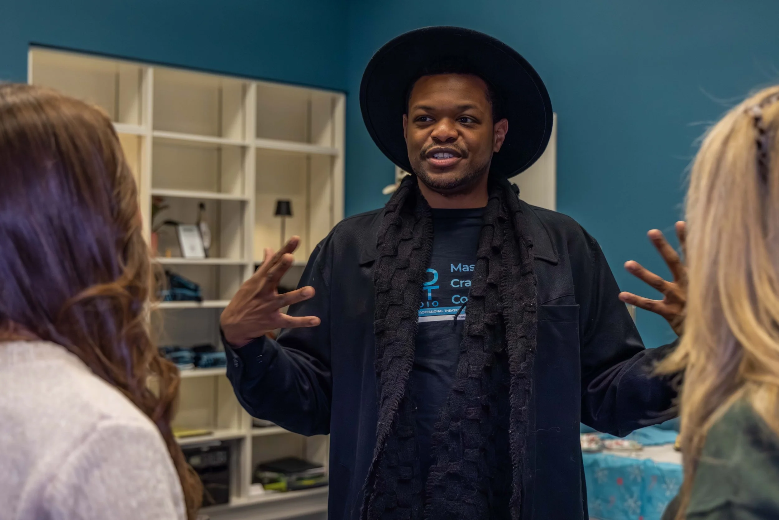 Head of Musical Theatre Jaymes Osborne at the PTPT Studio Open House on December 17, 2025.

Photographer: Riley Moore