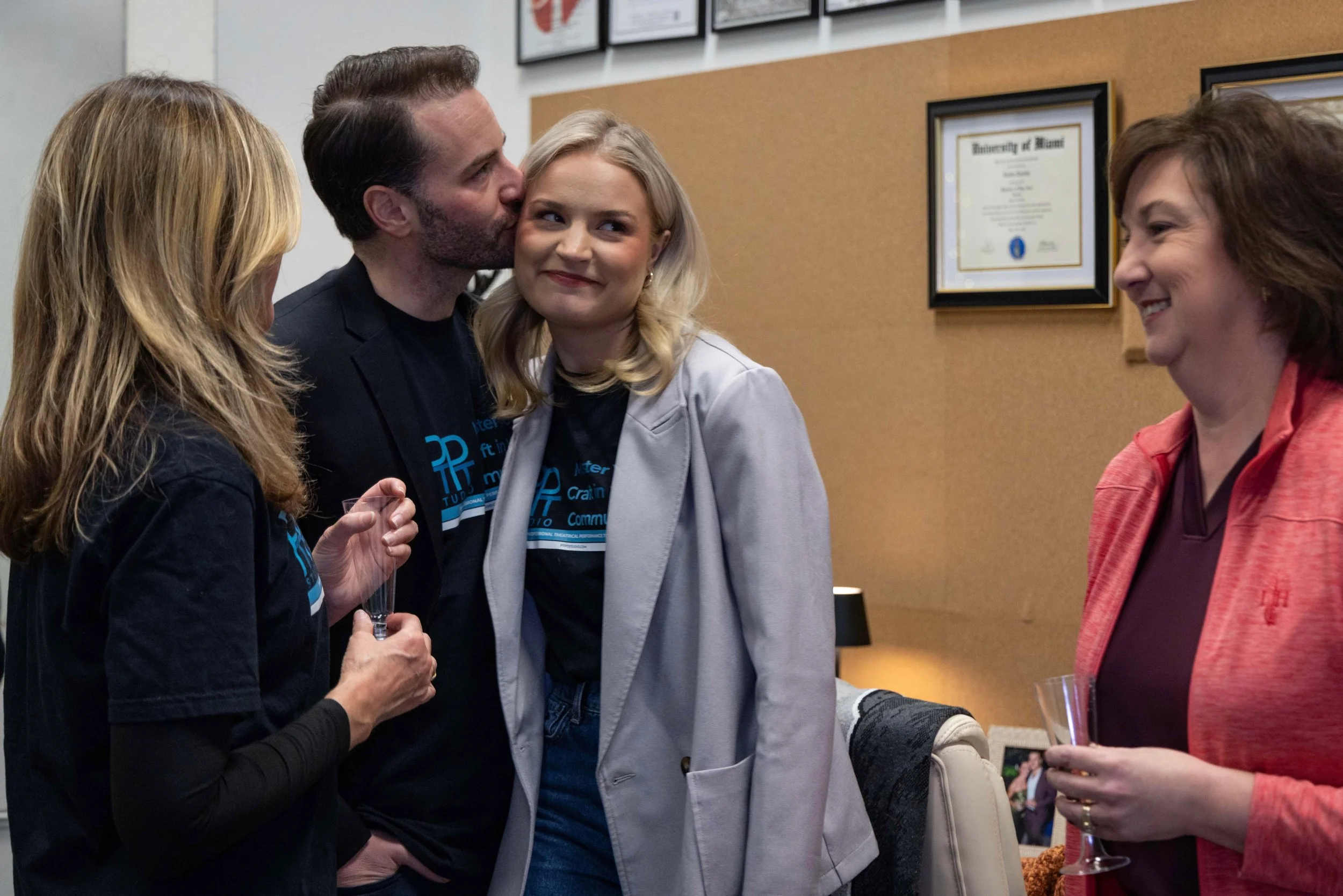 Head of Acting Jon Berry and Head of Dance & Movement Carli Batson-Berry at the PTPT Studio Open House on December 17, 2025.

Photographer: Riley Moore