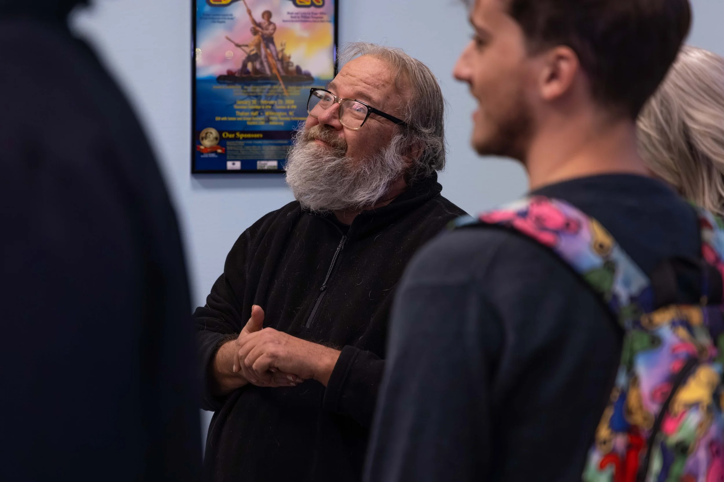Teaching Artist Steve Vernon at the PTPT Studio Open House on December 17, 2025.

Photographer: Riley Moore