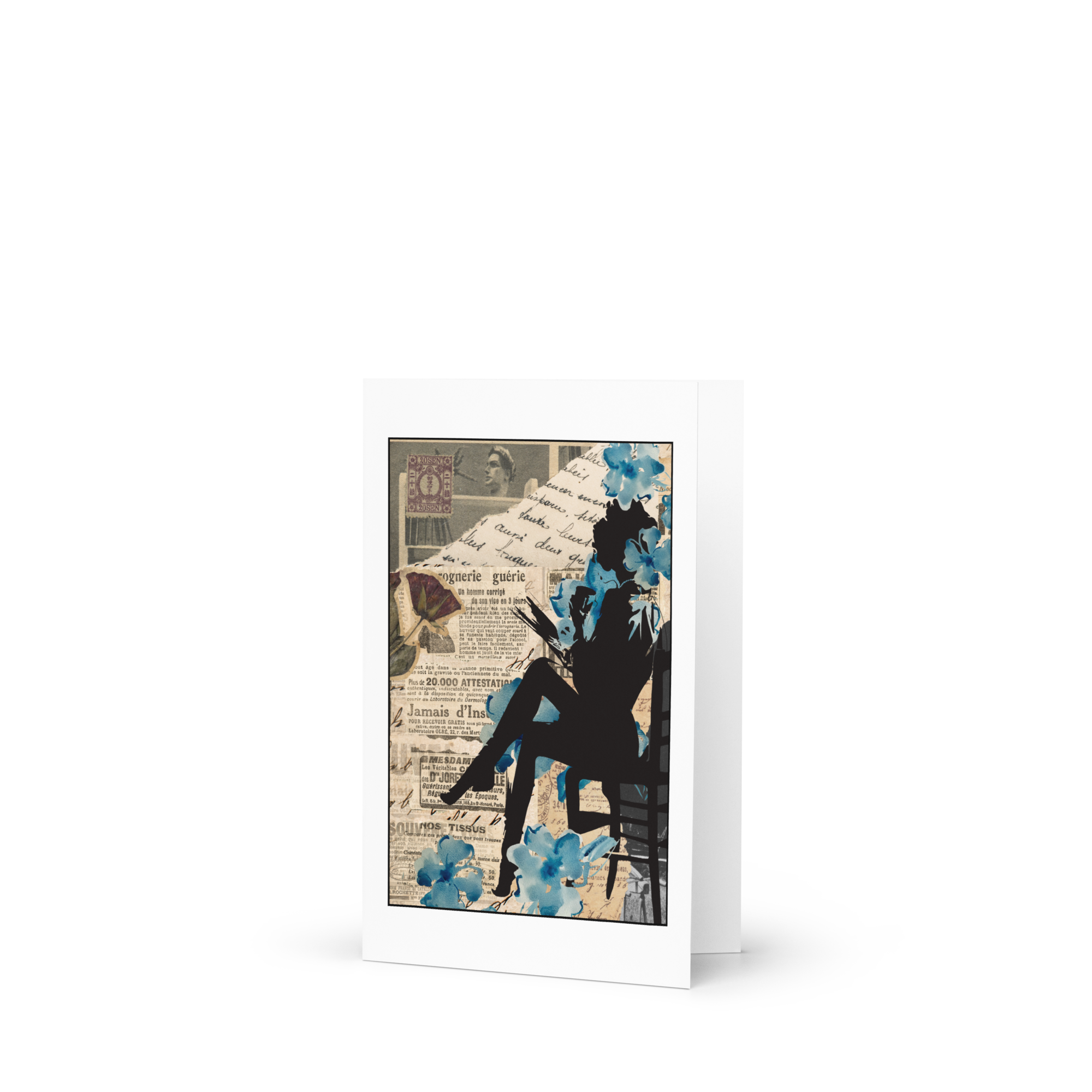 Greeting card ''Lost in the pages''