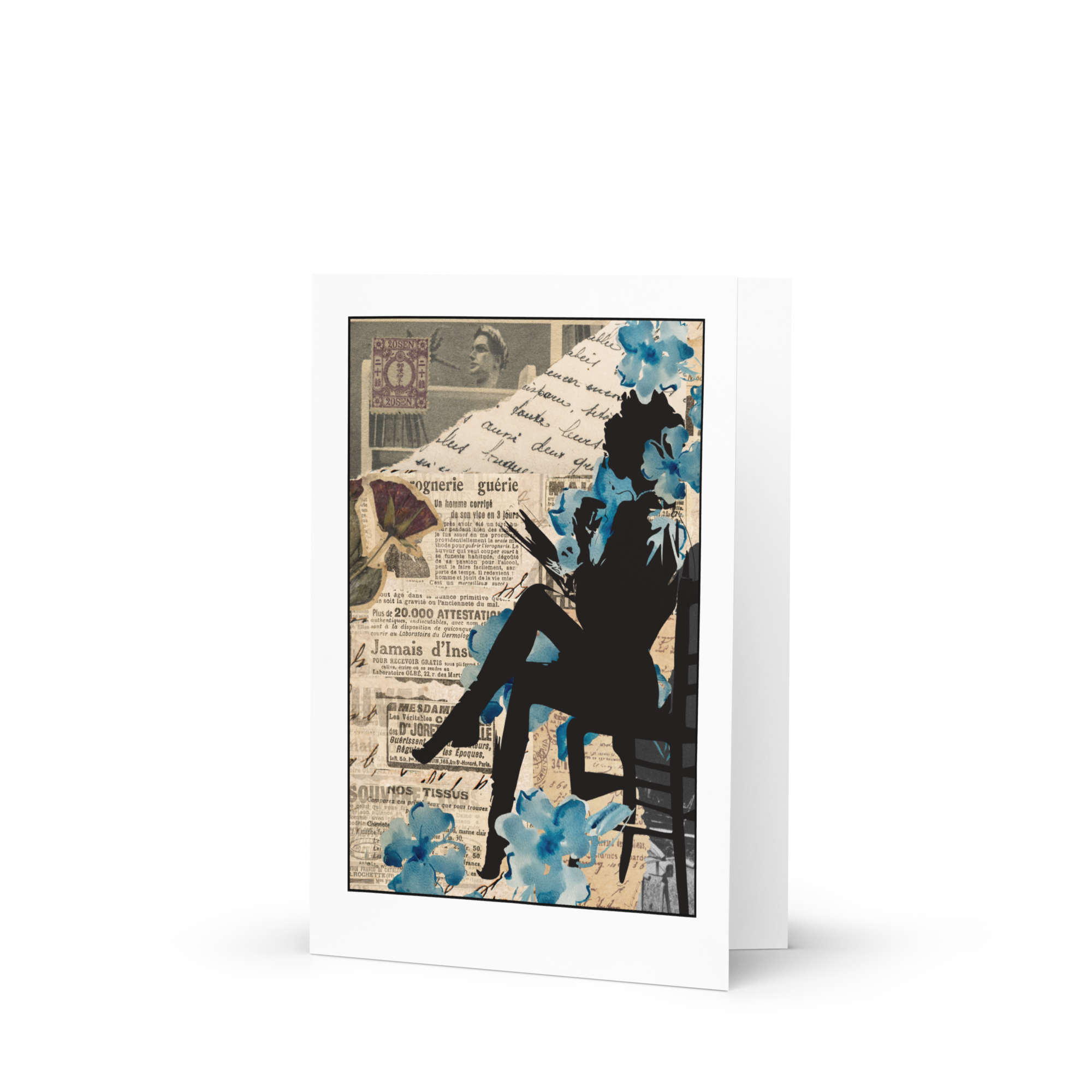 Greeting card ''Lost in the pages''