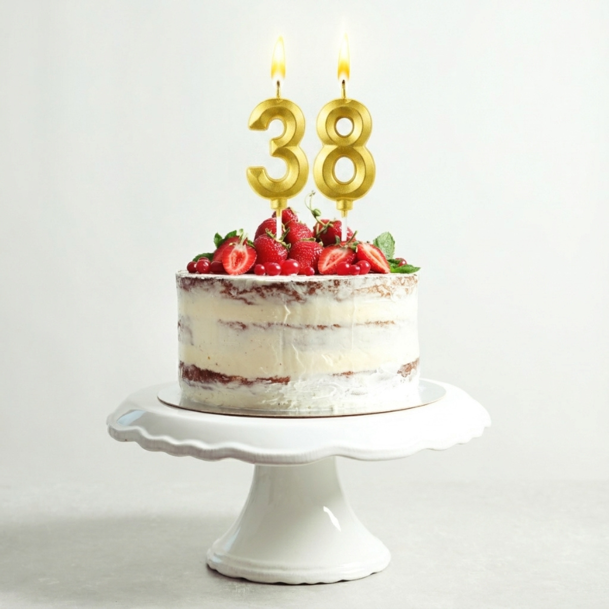 Birthday cake with age