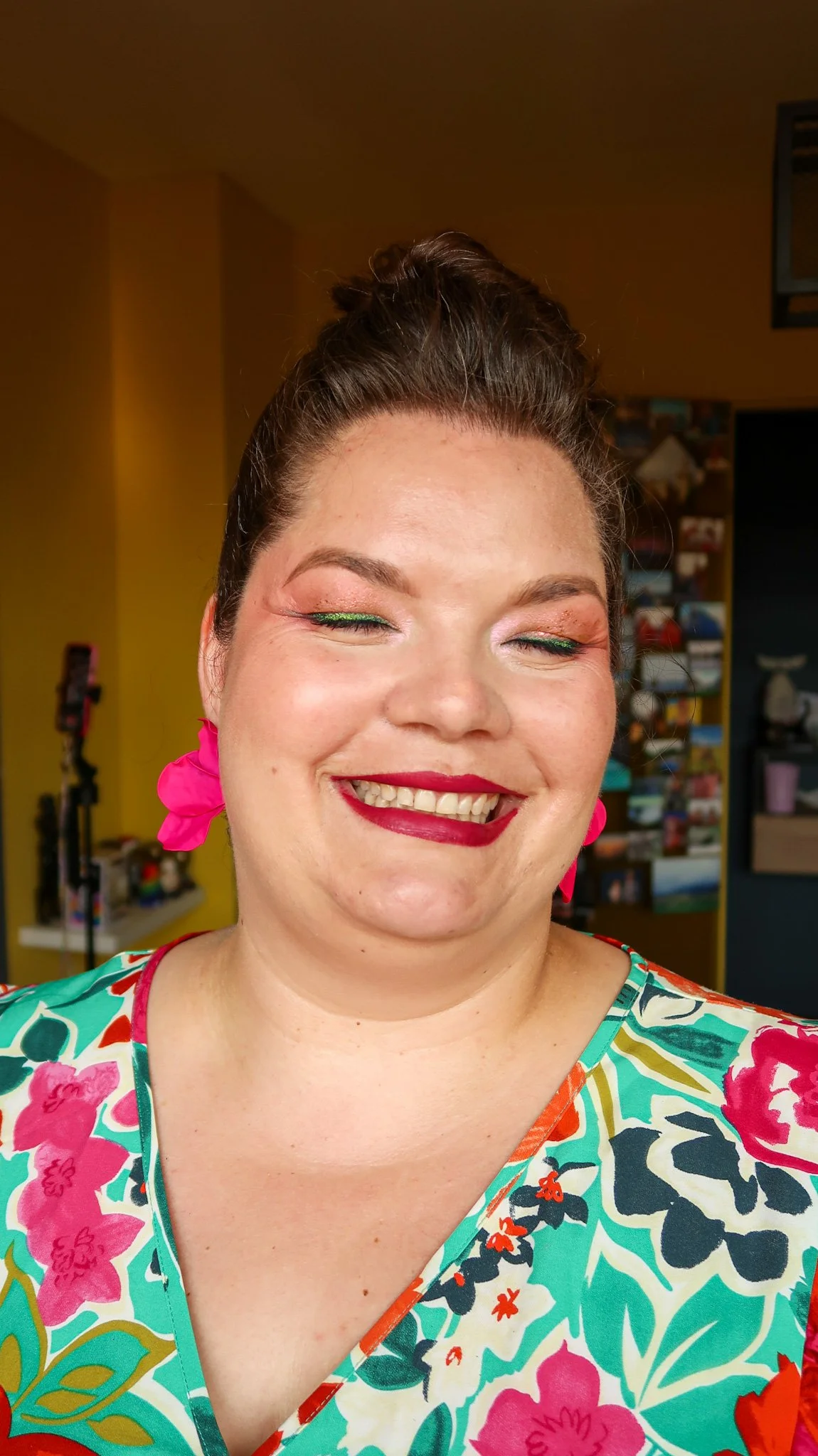 Session rainbow glam, maquillage arc-en-ciel