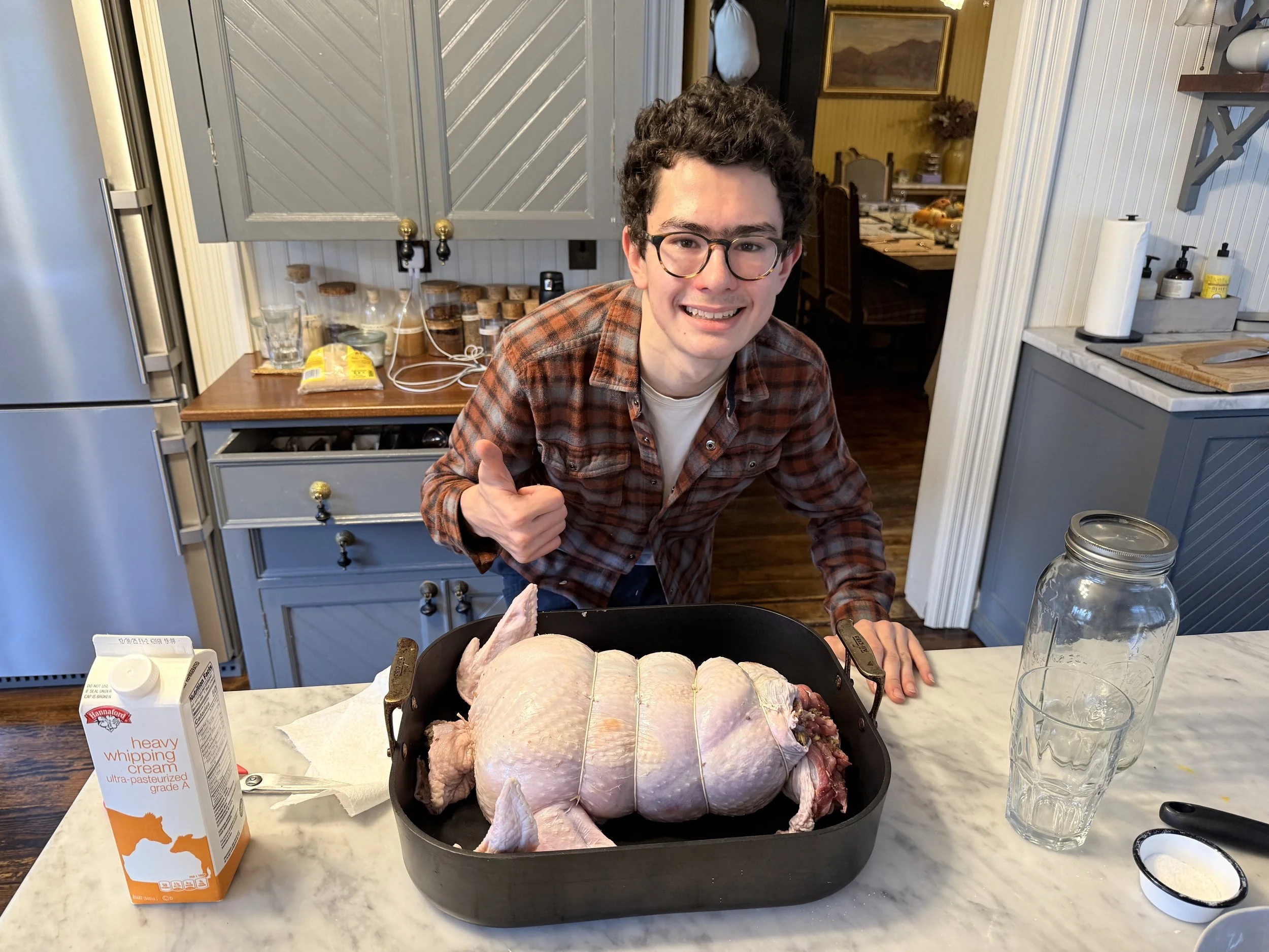 De-boned turkey stuffed with mushroom mousseline - Thanksgiving 2025