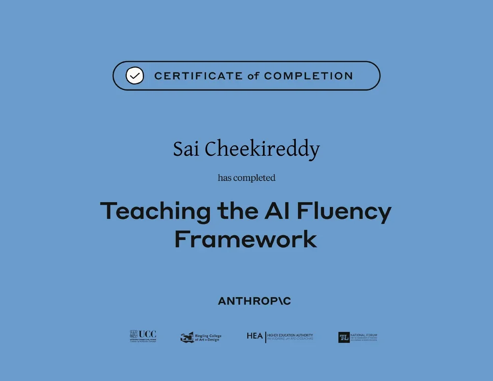 Teaching AI Fluency - sai cheekireddy