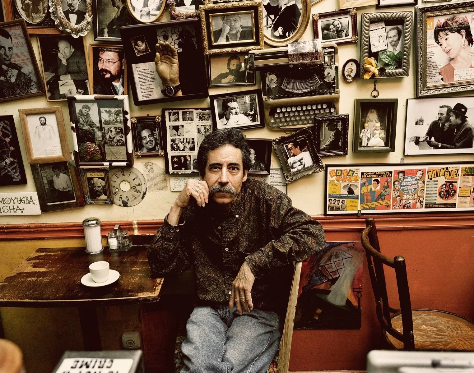 Victor Navarrette of Cafe Radio Habana Social Club by editorial and commercial photographer in San Francisco, Gabriela Hasbun.