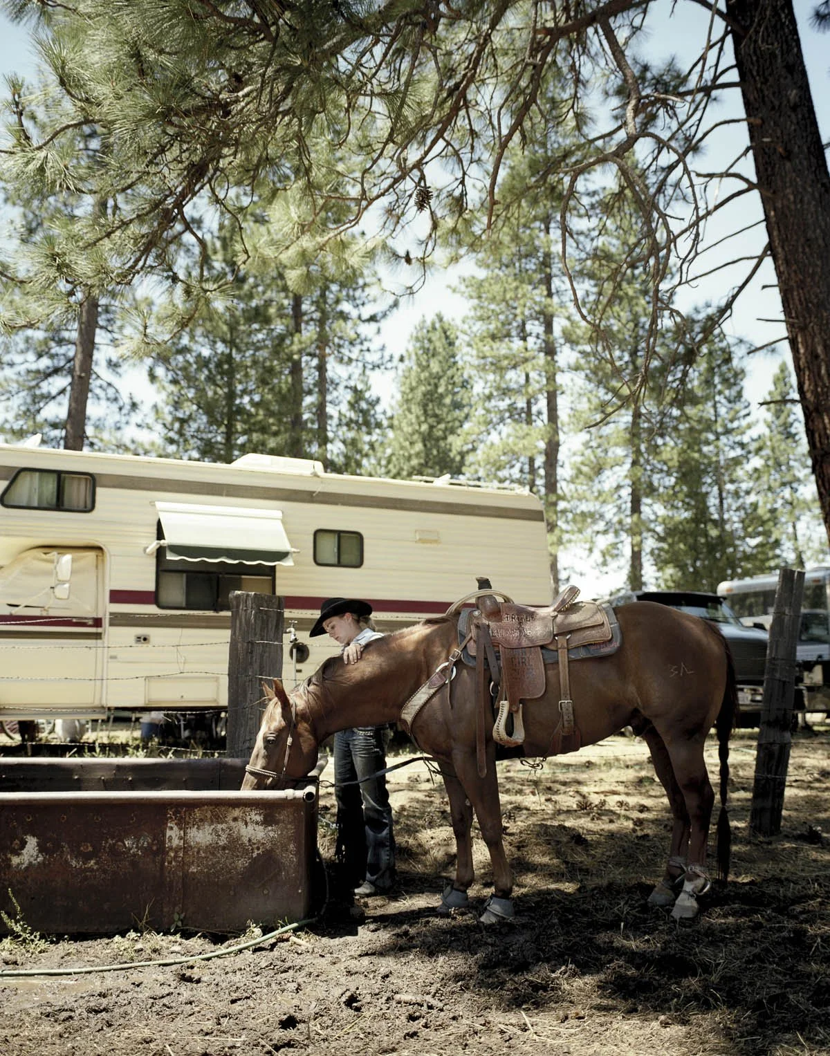 Behind the scenes at the Silver Buckle Rodeo in Indian Valley, California by western photographer Gabriela Hasbun.