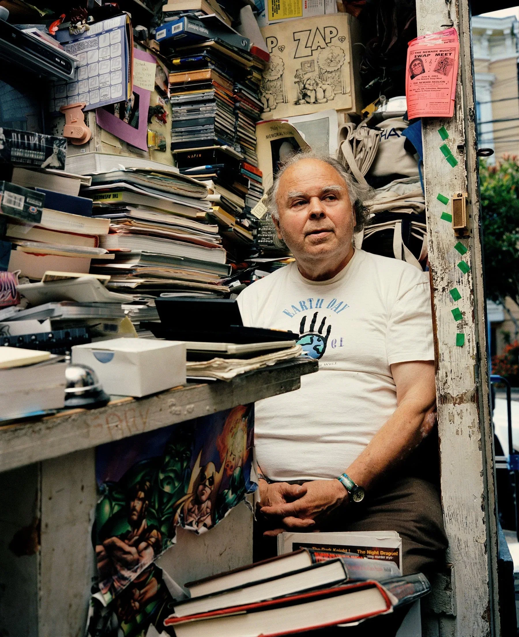 Gary was the owner of one of the very first comic book shops in the United States. Photographed by commercial and editorial San Francisco photographer Gabriela Hasbun.