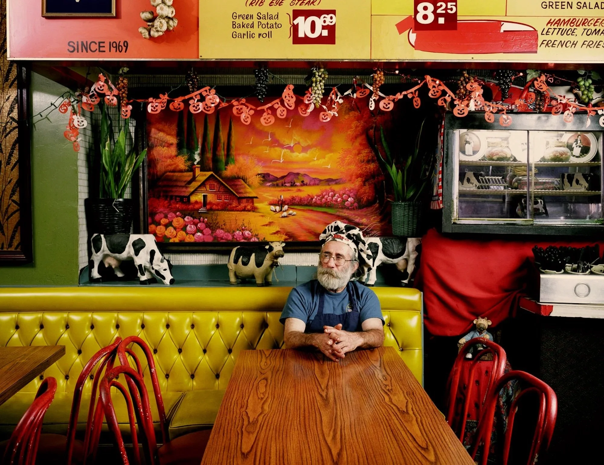 Moe Gavin owner of (now closed) Palace Steak House by portrait and commercial photographer in San Francisco, Gabriela Hasbun.