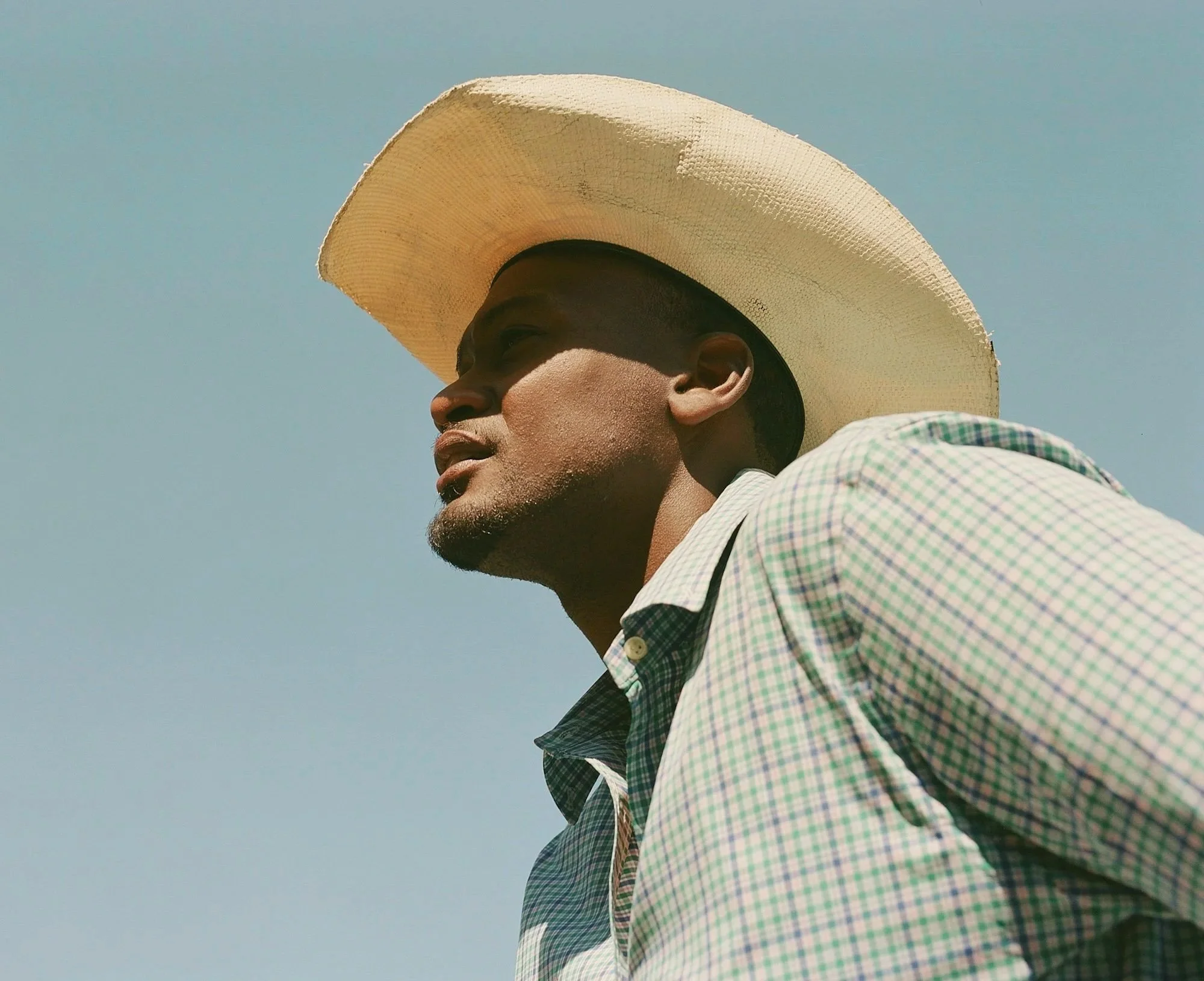 Black cowboy at the BPIR in Oakland, photographed by editorial San Francisco photographer Gabriela Hasbun.