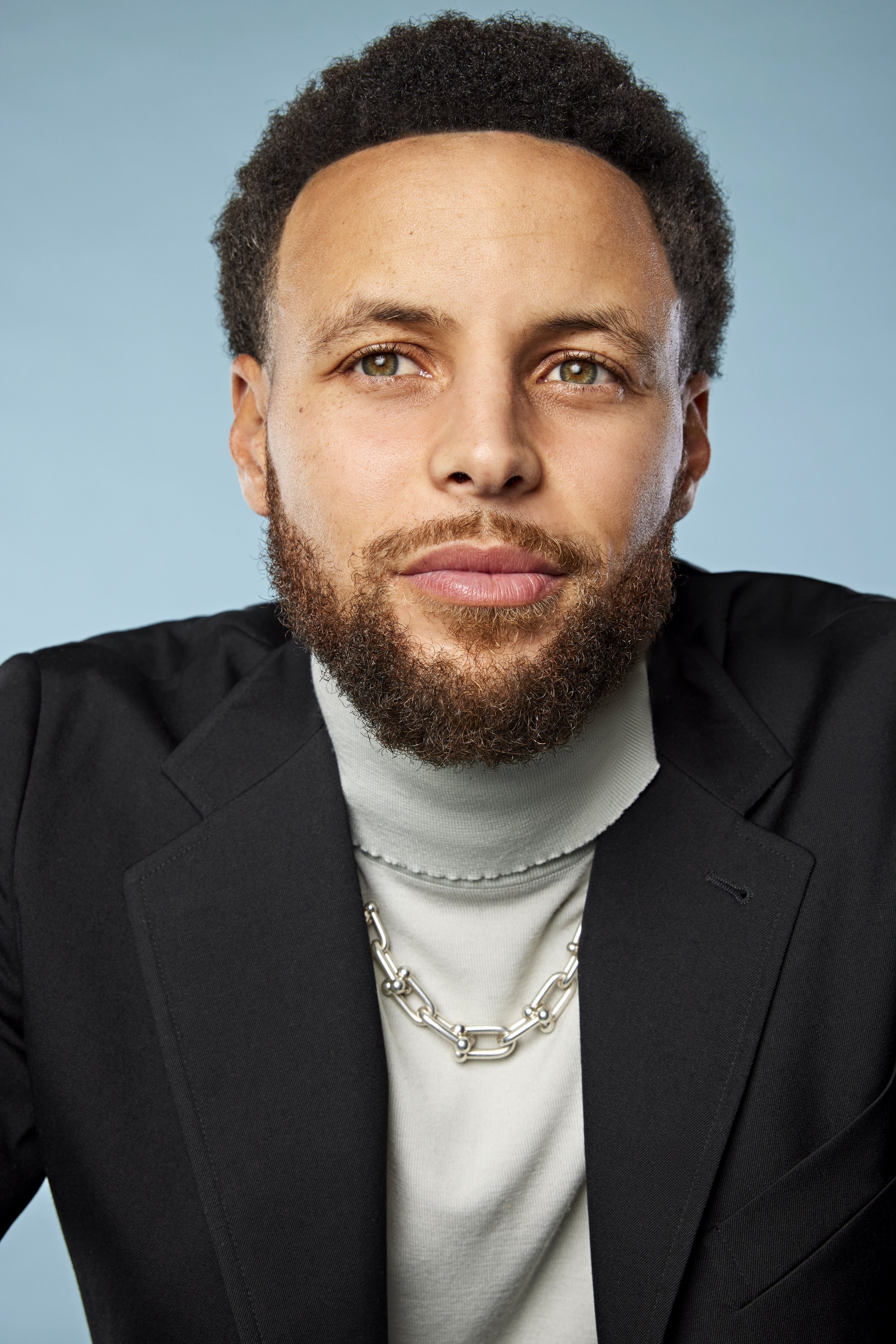 Studio portrait of Stephen Curry photographed in Silicon Valley by editorial photographer Gabriela Hasbun.