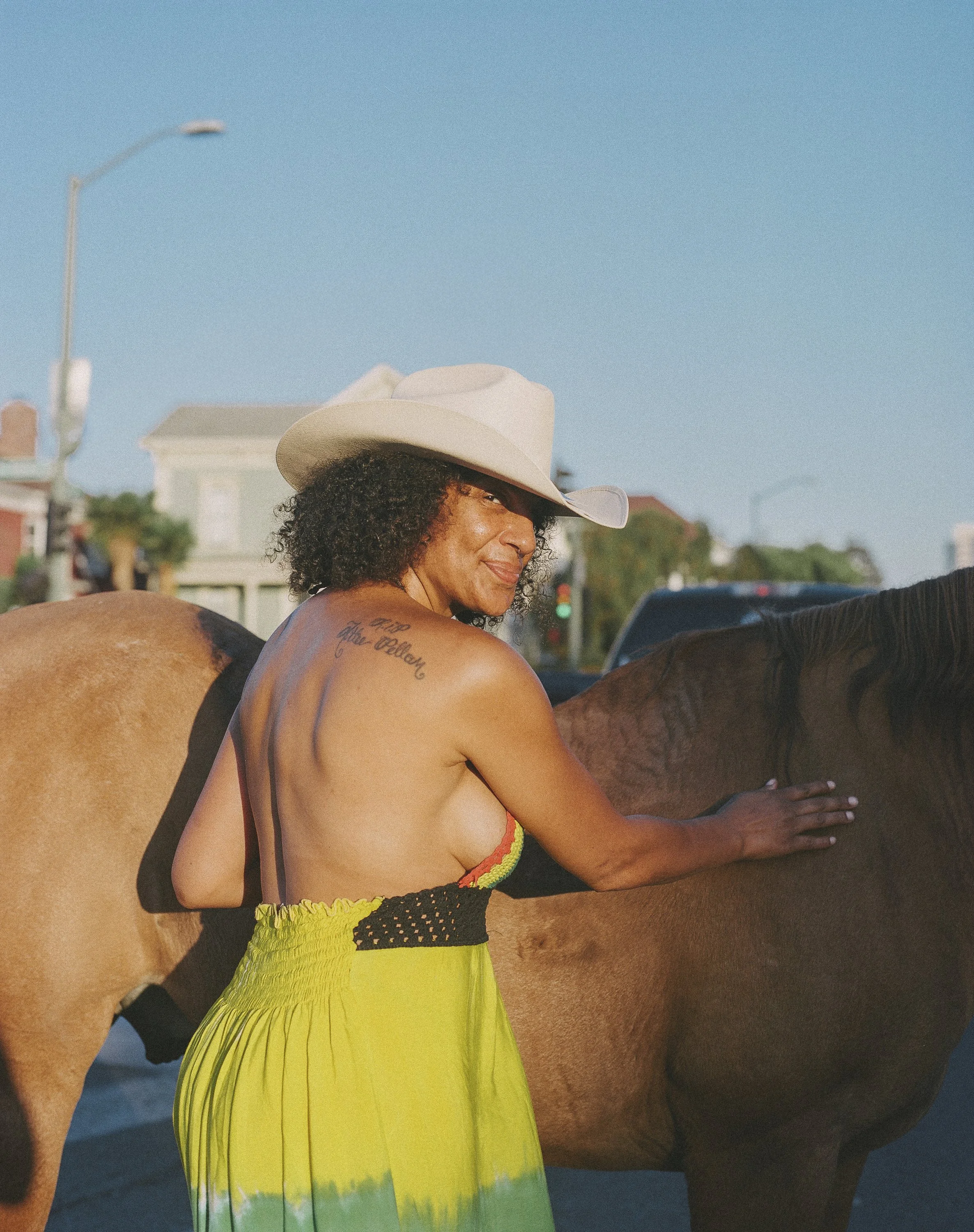 Black cowboy parade in Oakland by western lifestyle photographer Gabriela Hasbun.