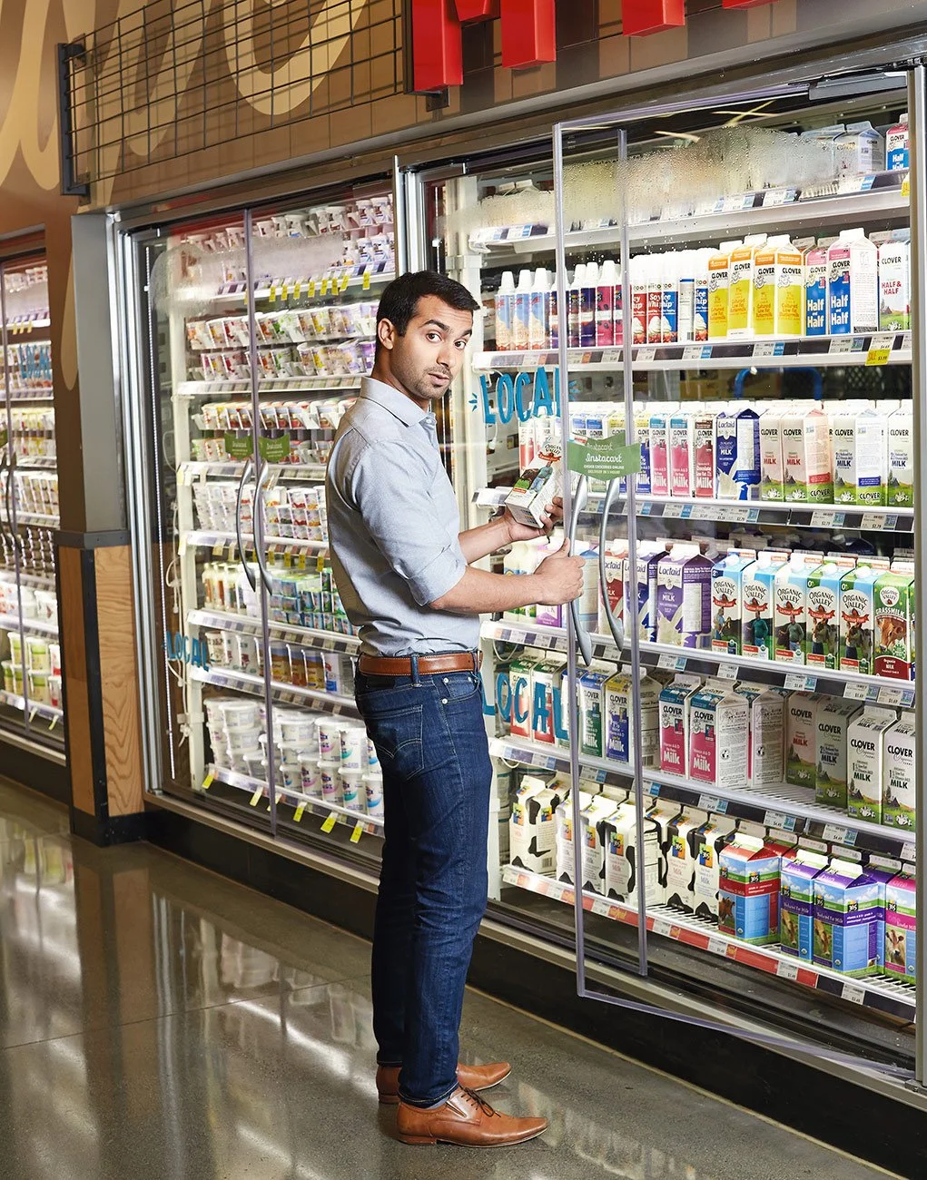 Apoorva Mehta, founder of Instacart, photographed for Fortune magazine by Editorial and commercial photographer Gabriela Hasbun.