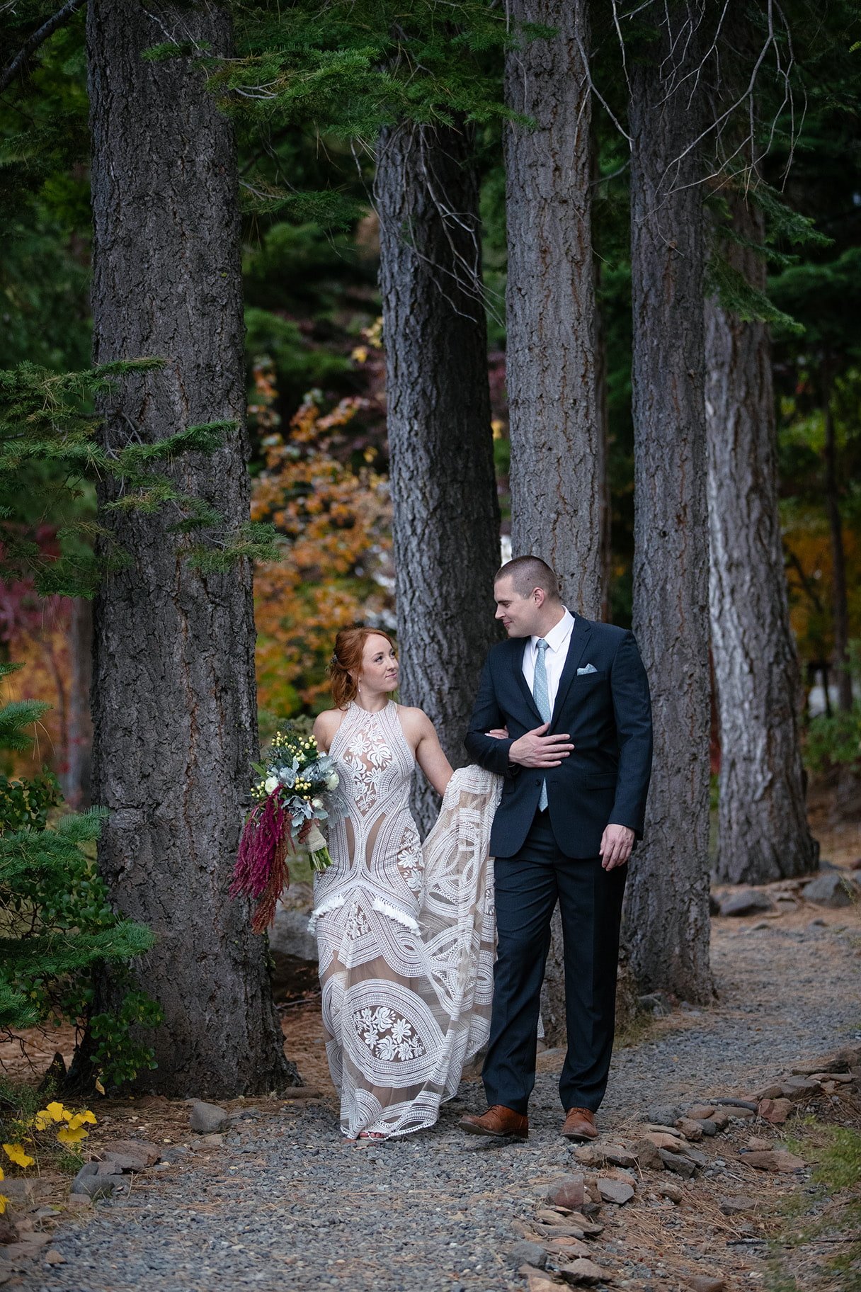 Tahoe Forest Path Wedding Portrait.jpg
