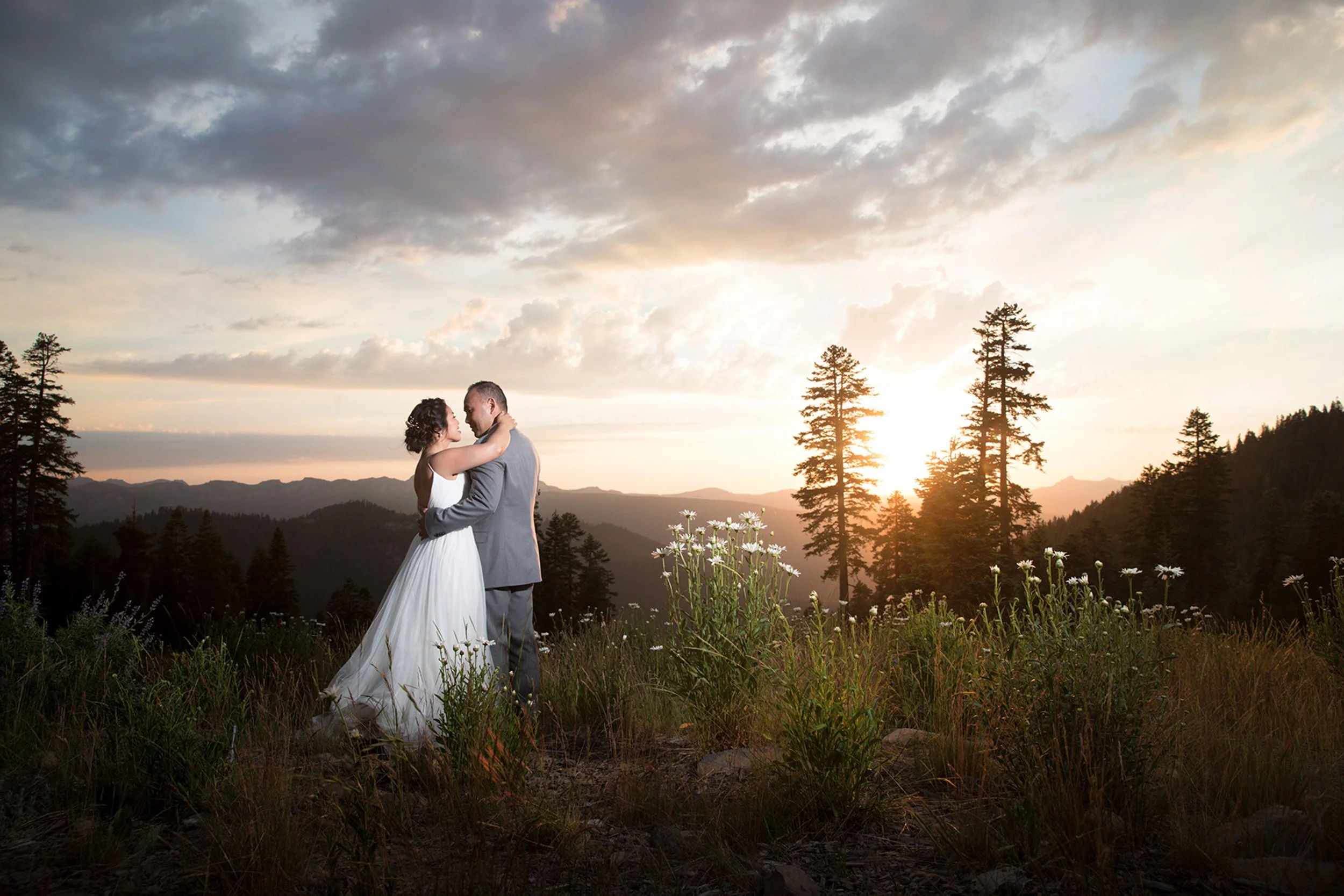 bride and groom Northstar Zephyr Lodge