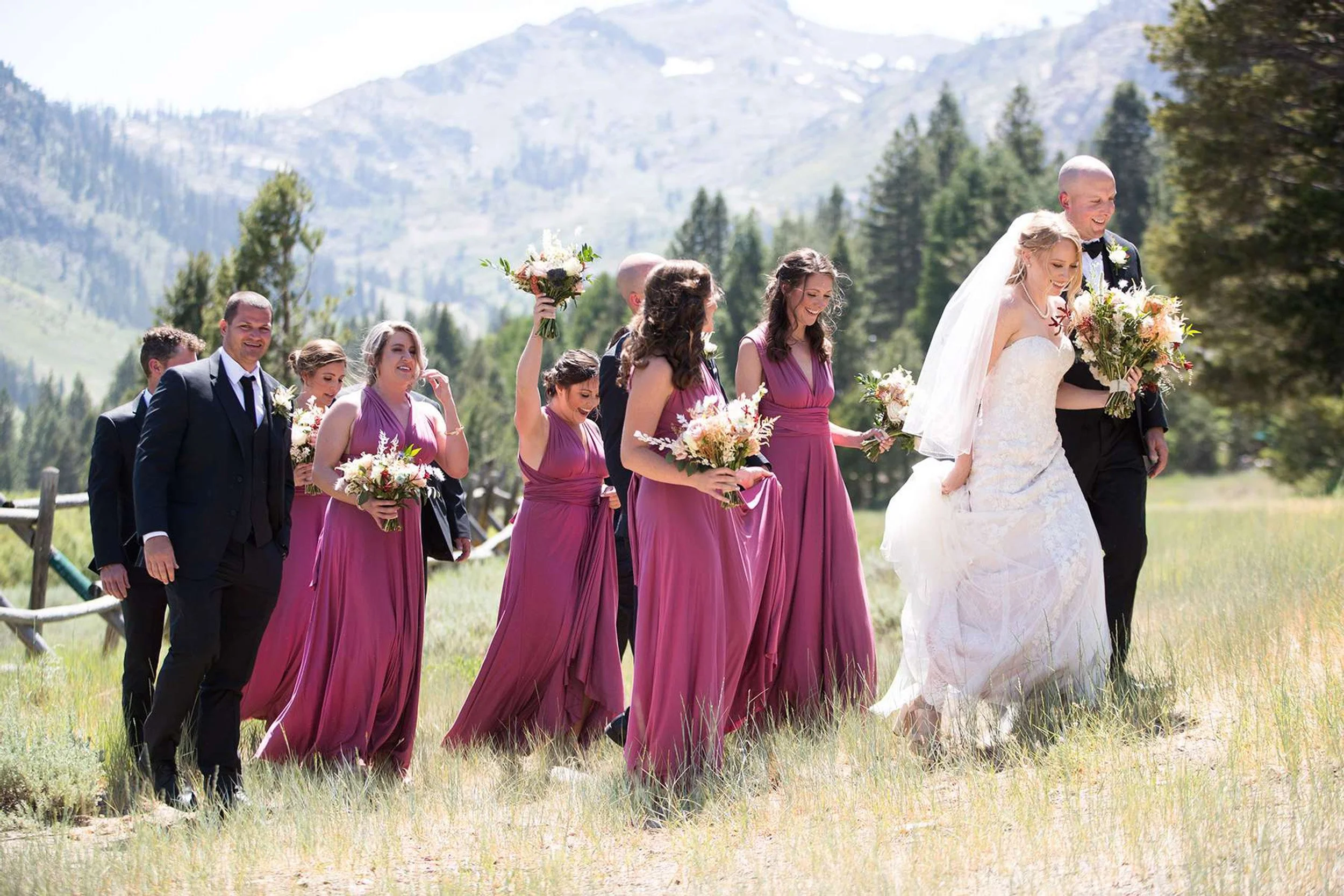 wedding party Palisades Tahoe