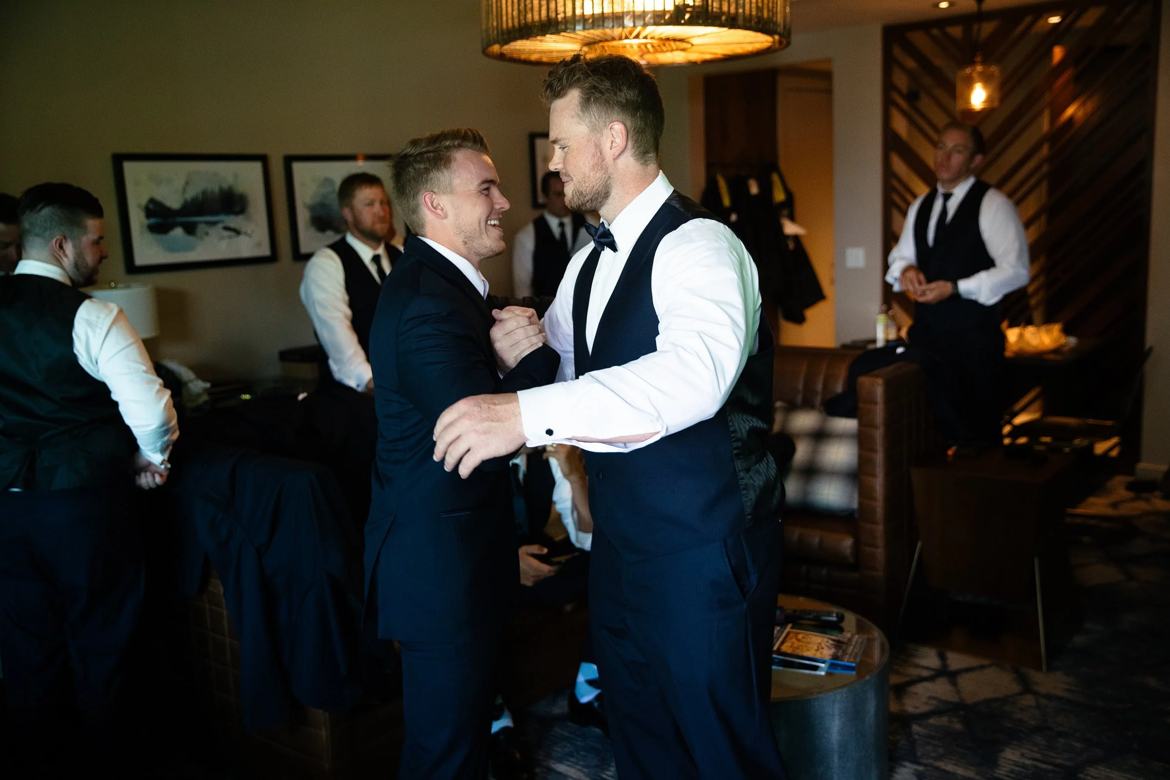 groom  and brother wedding Edgewood