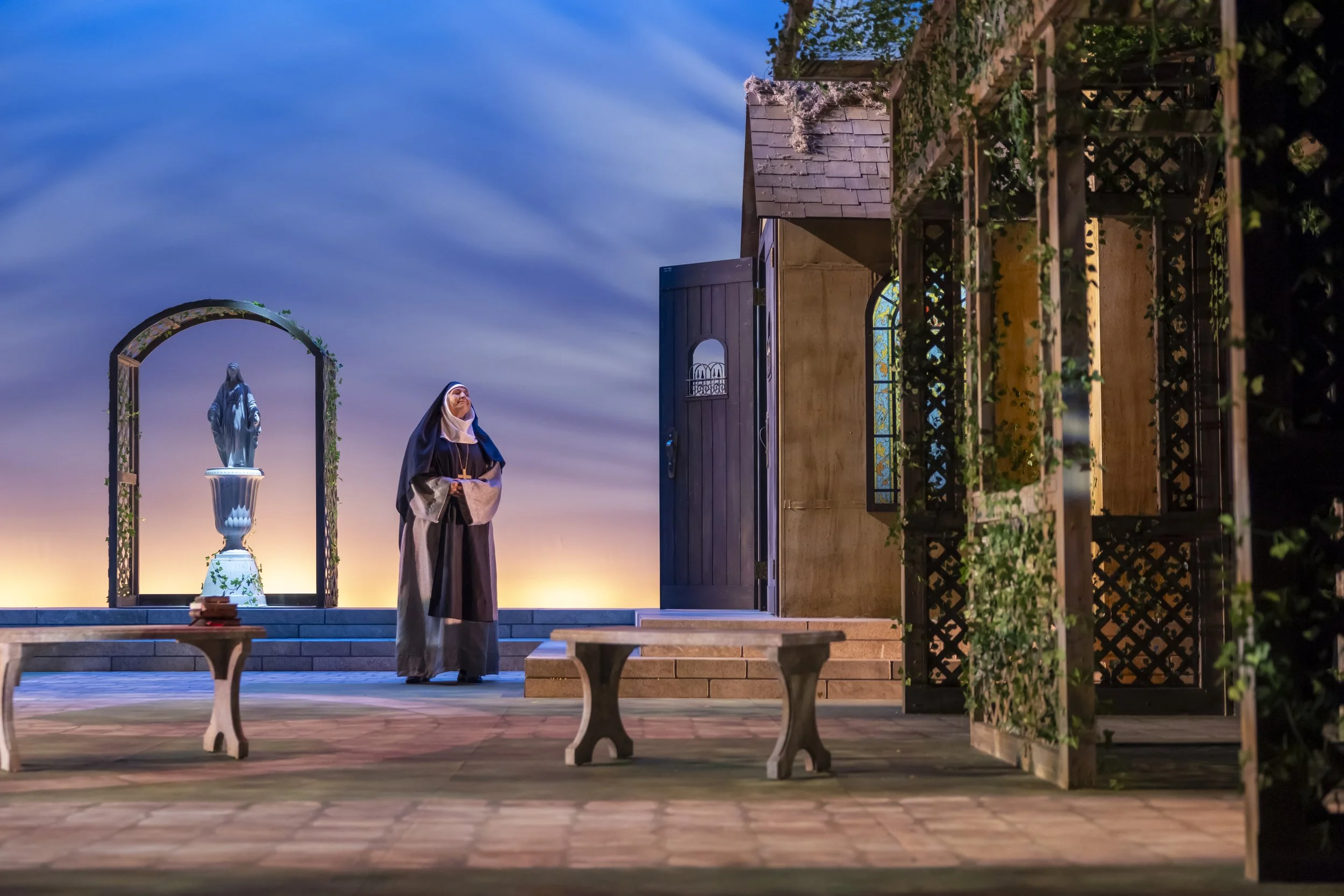 Suor Angelica: Director: Nancy King, Set Designer: Max Lydy, Lighting Designer: Delaney McLaughlin