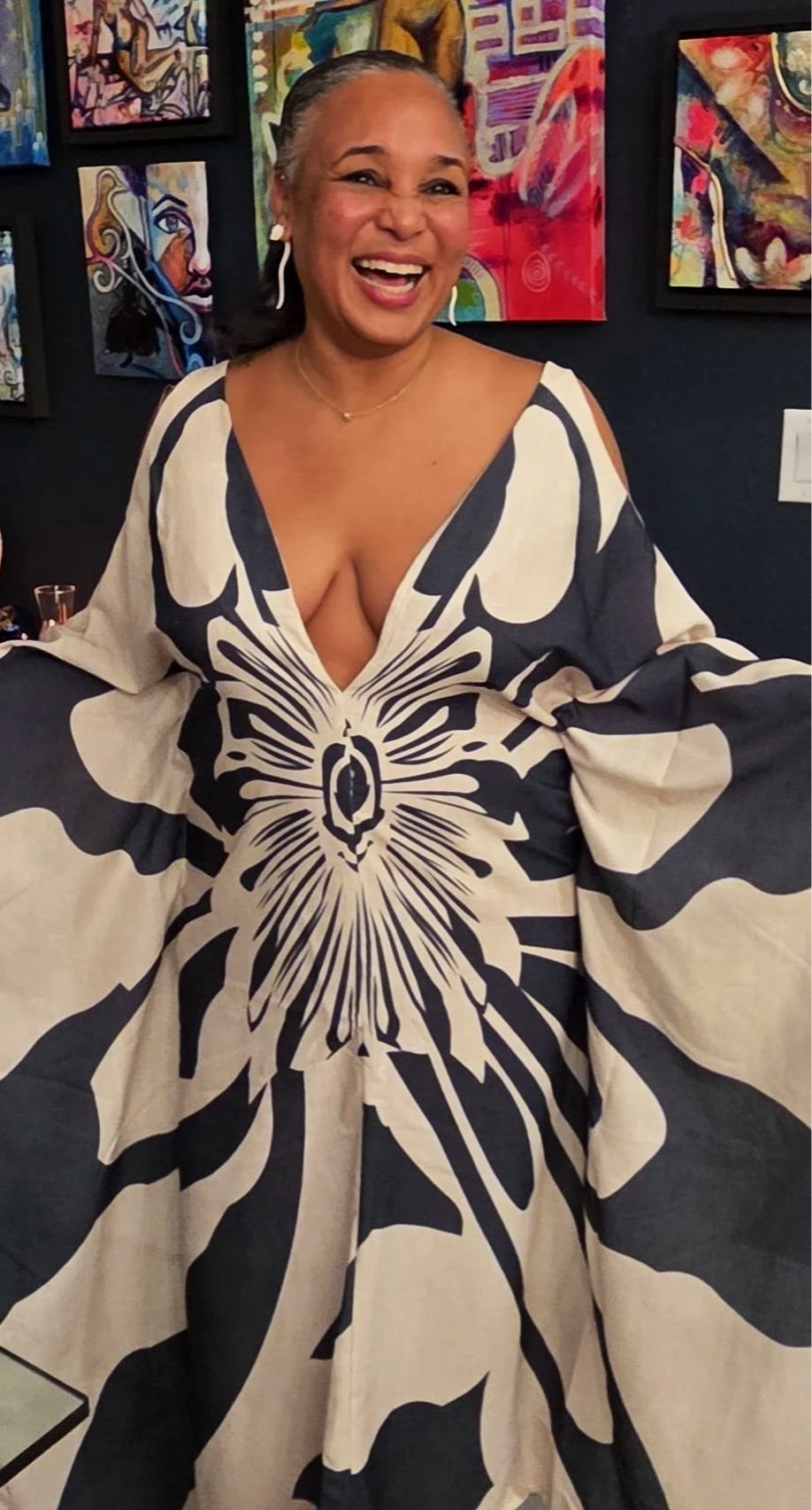 Nicole Collie laughing infant of her art