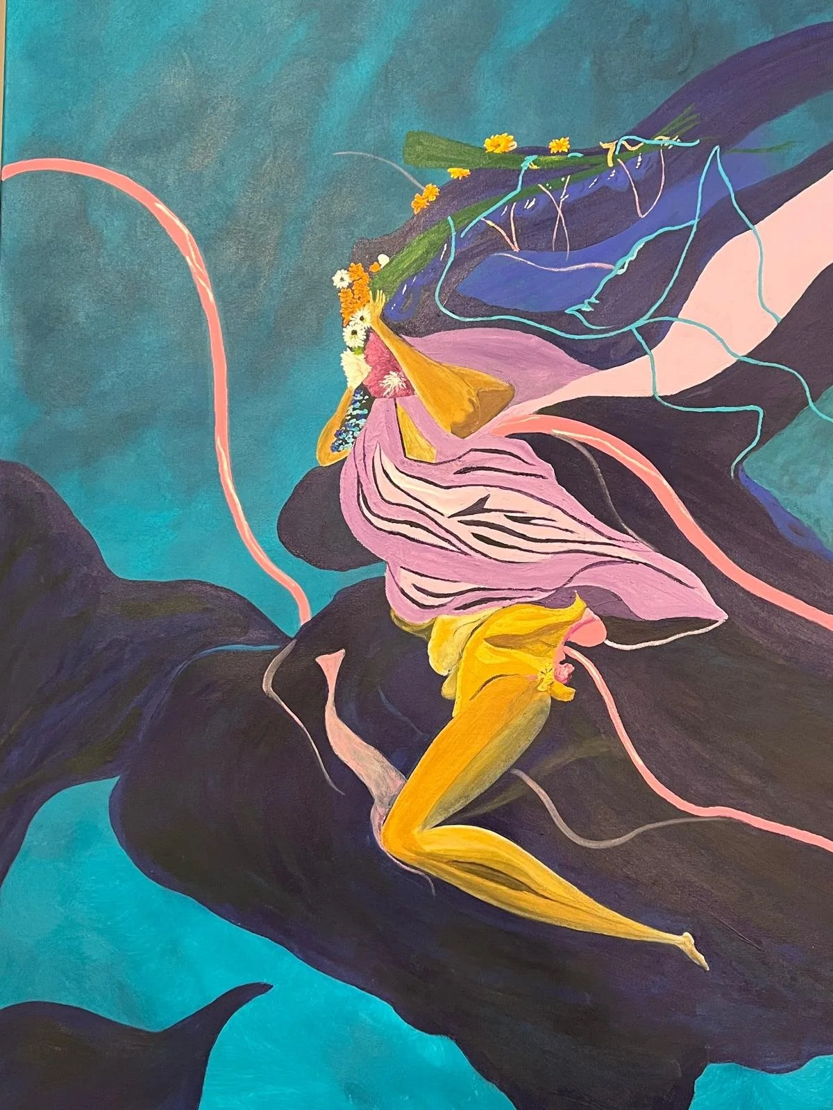 Lady of Flowers Underwater