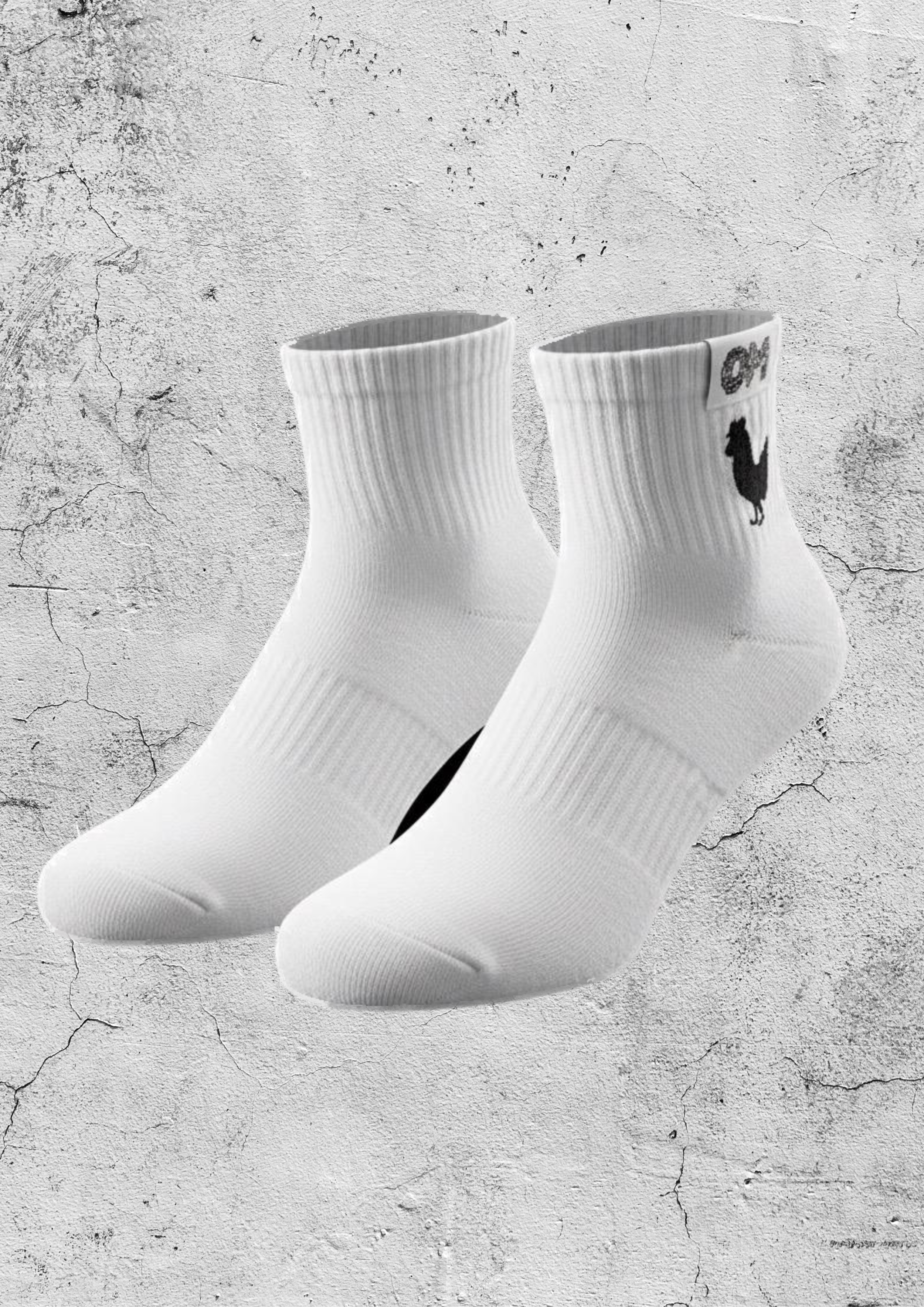 Thick Cotton Socks with Embroidered Details