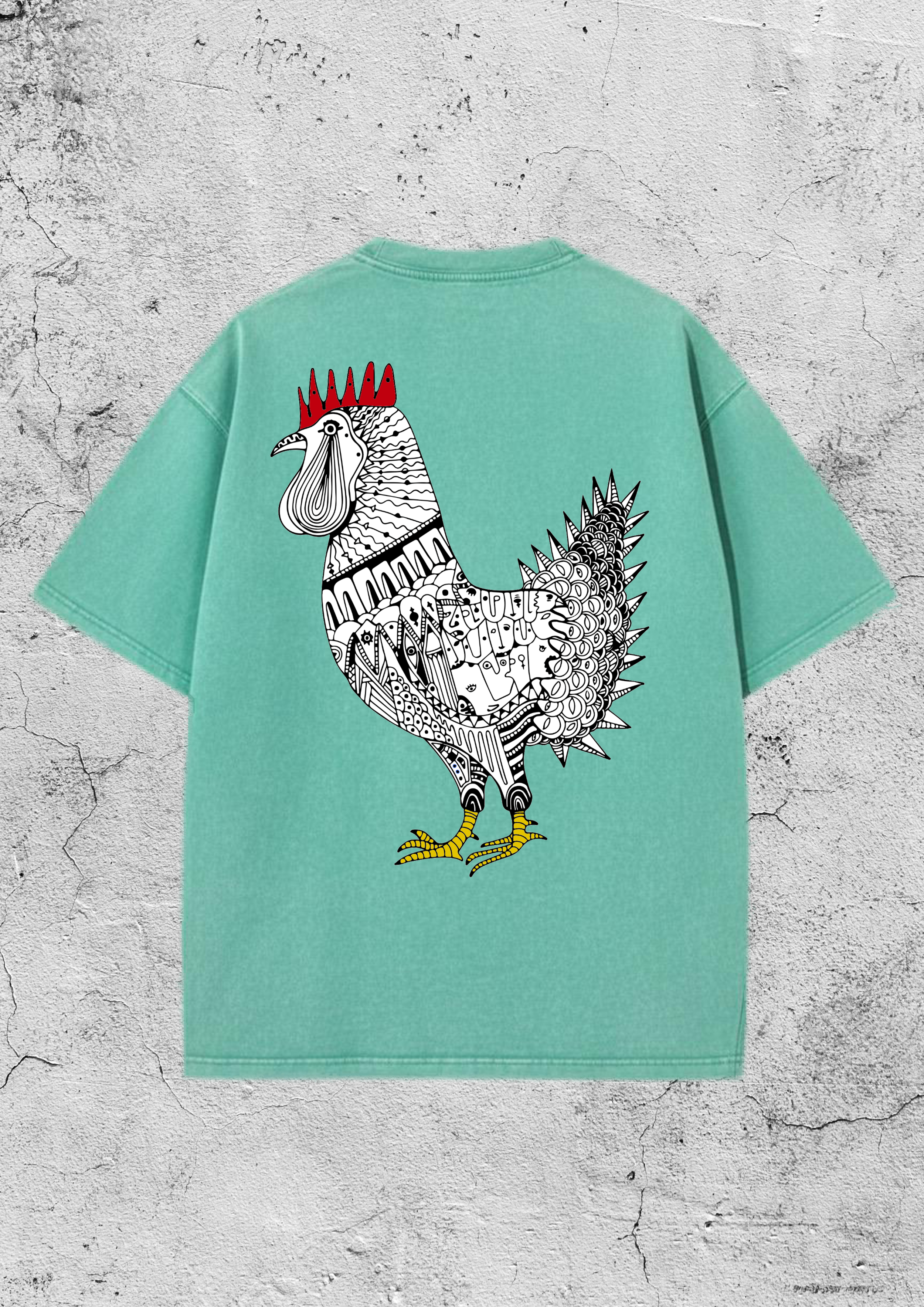 Solar Rooster Oversized T-Shirt