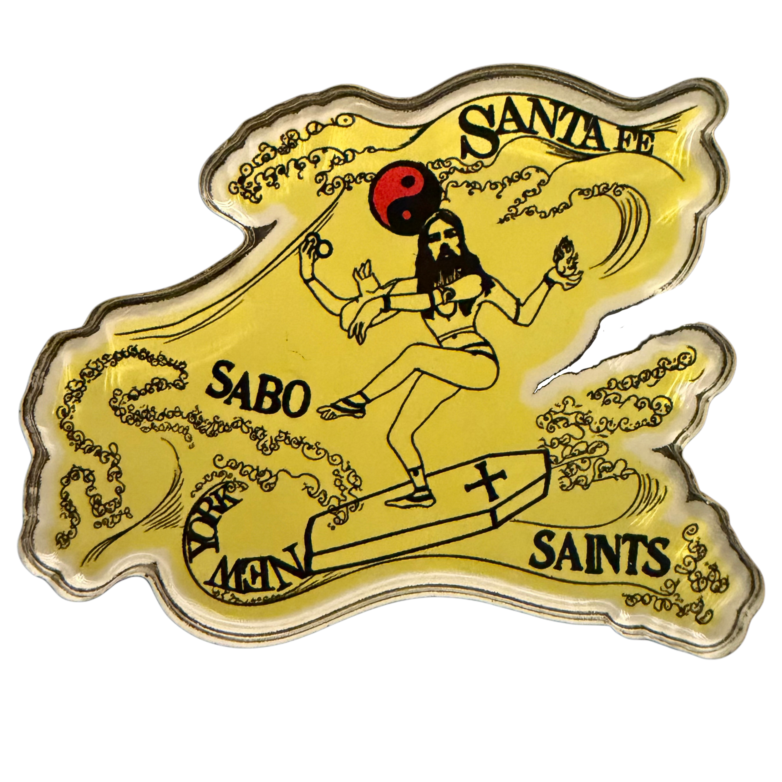 SABO x SAINTS "Surfin" 2.5" Acrylic Magnet ((LIMITED))