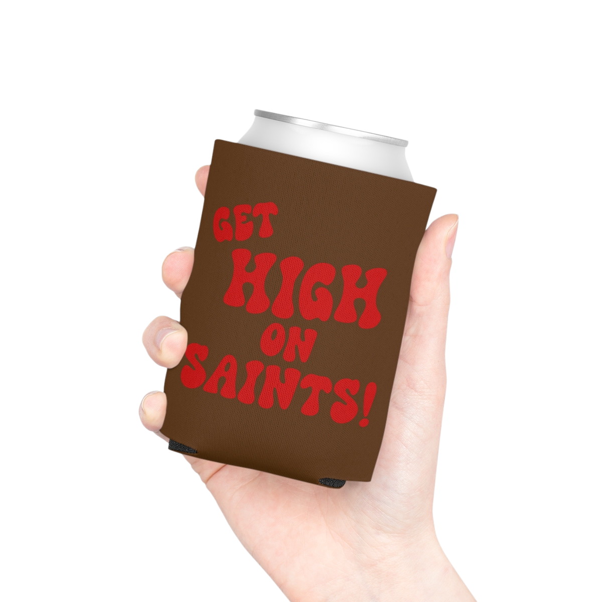 NO SLIM CANS HERE! Beer Koozie ~ Brown