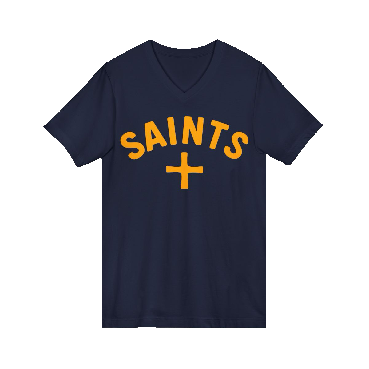 SAINTS BASEBALL V-Neck Navy TEE