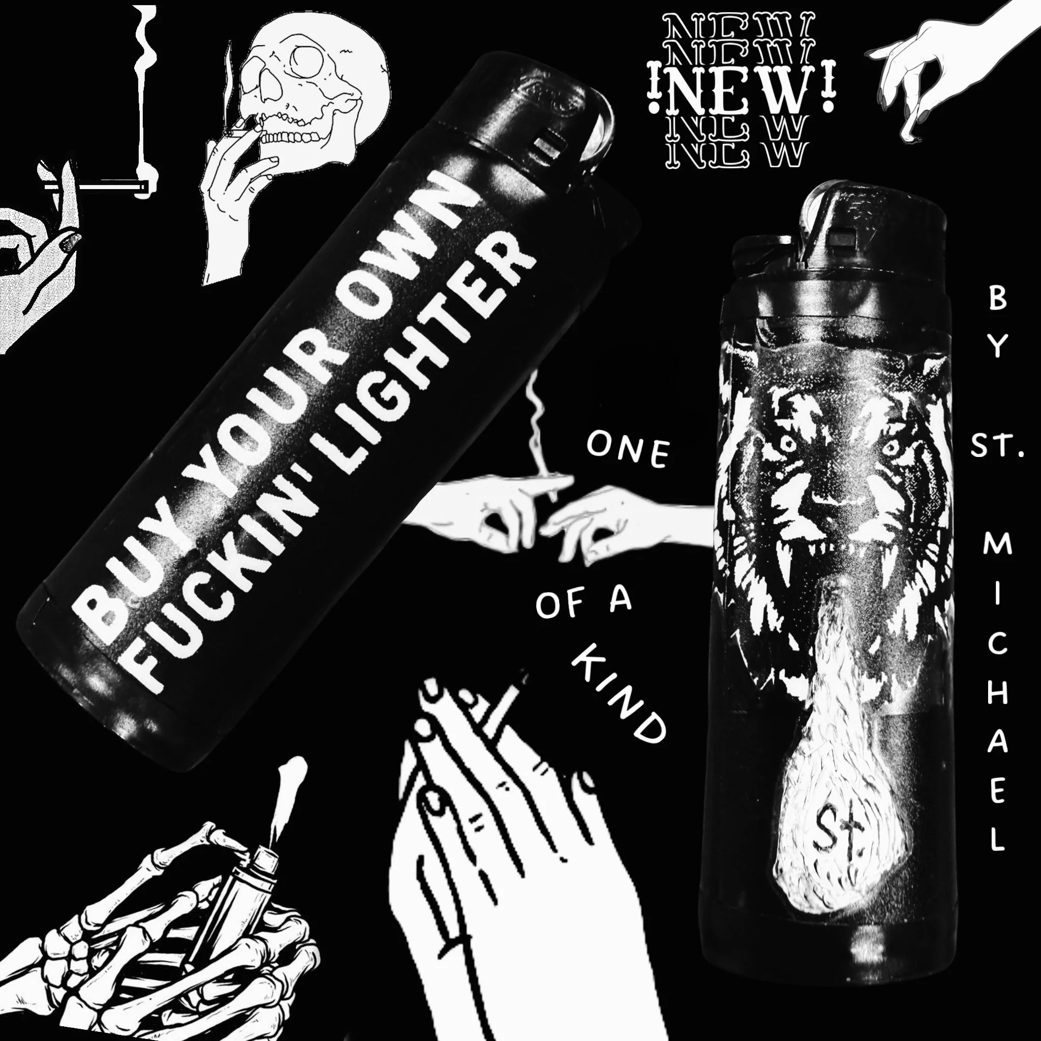 B.Y.O.F.L. Cigarette Lighter by ST. Michael ~ 1 of 1