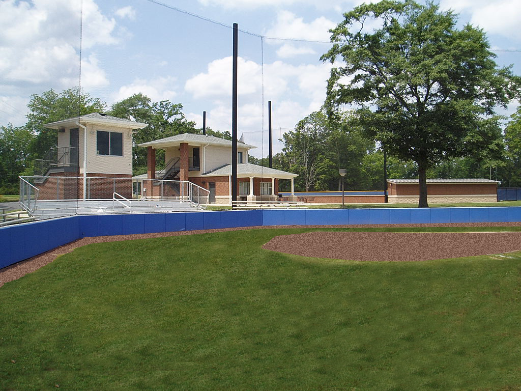 View of the field house at the Athletic Fields at Snead State. project by B  Group Architecture, Inc.