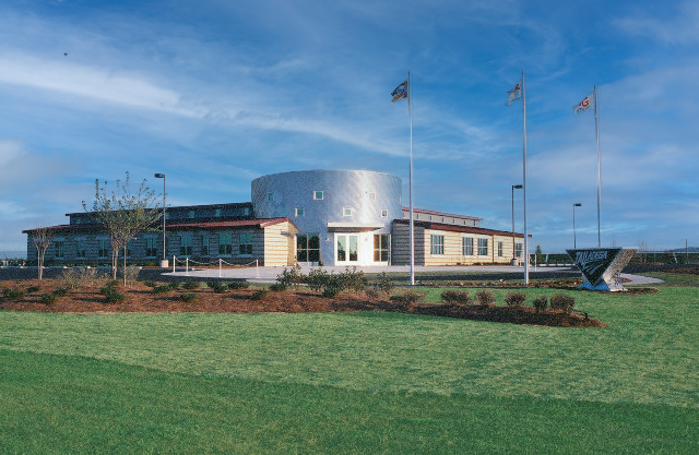 A modern administration building for Talledega Speedway. project by B Group Architecture, Inc.