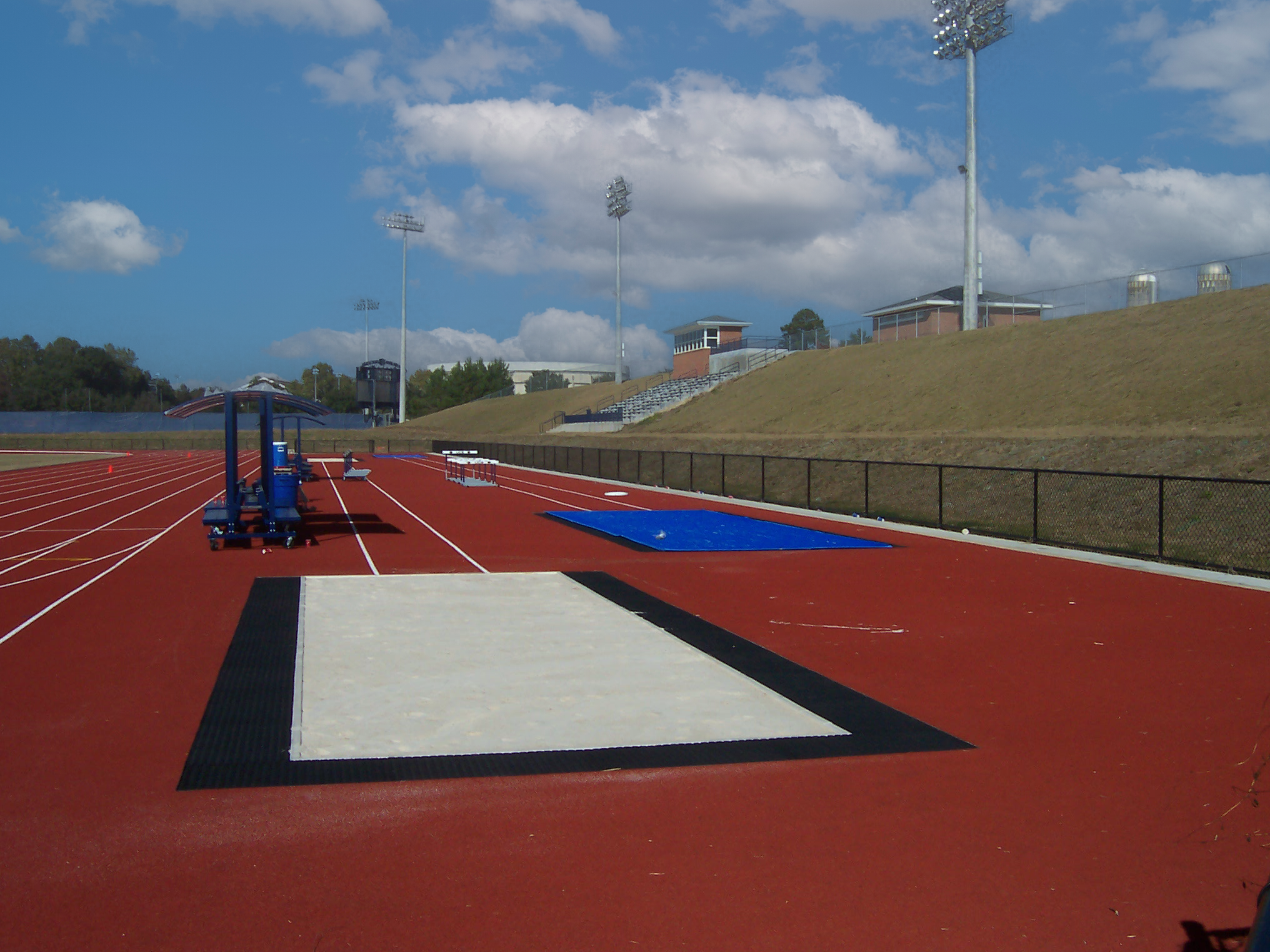 Aerial view of the Auburn University Track. Project by B Group Architecture, Inc.