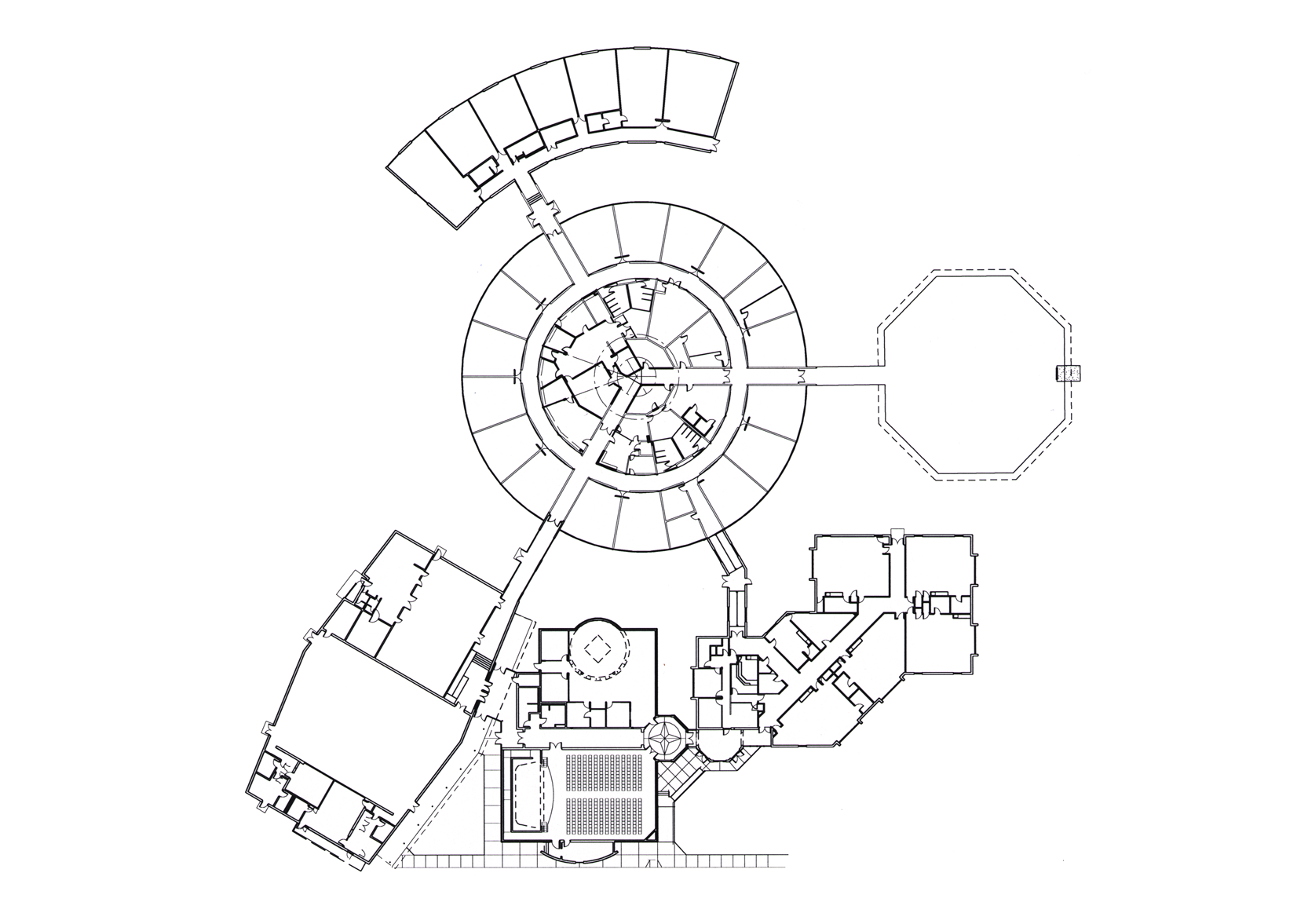 Floor Plan view of the Brookwood Forest Elementary School. project by B Group Architecture, inc.