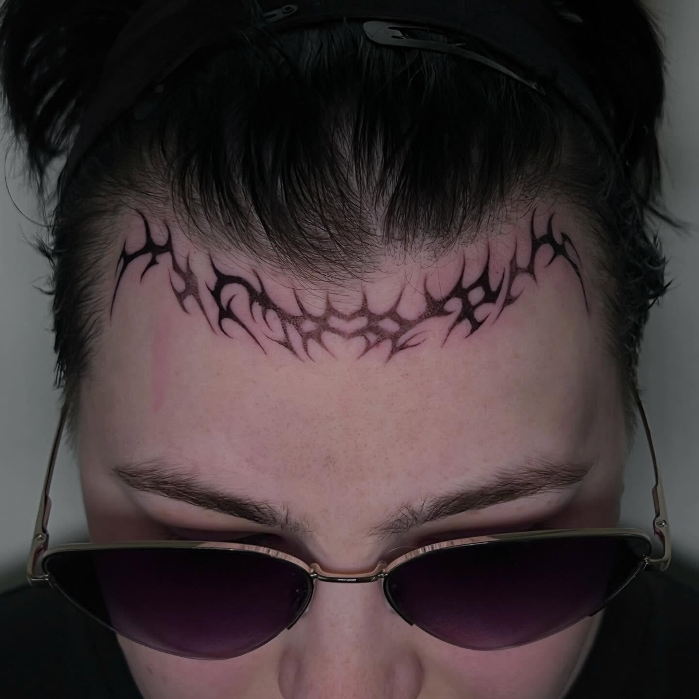 Drawn on forehead adornment for B visiting from Chicago, thank you for the laughs and makin time for me during your trip💖