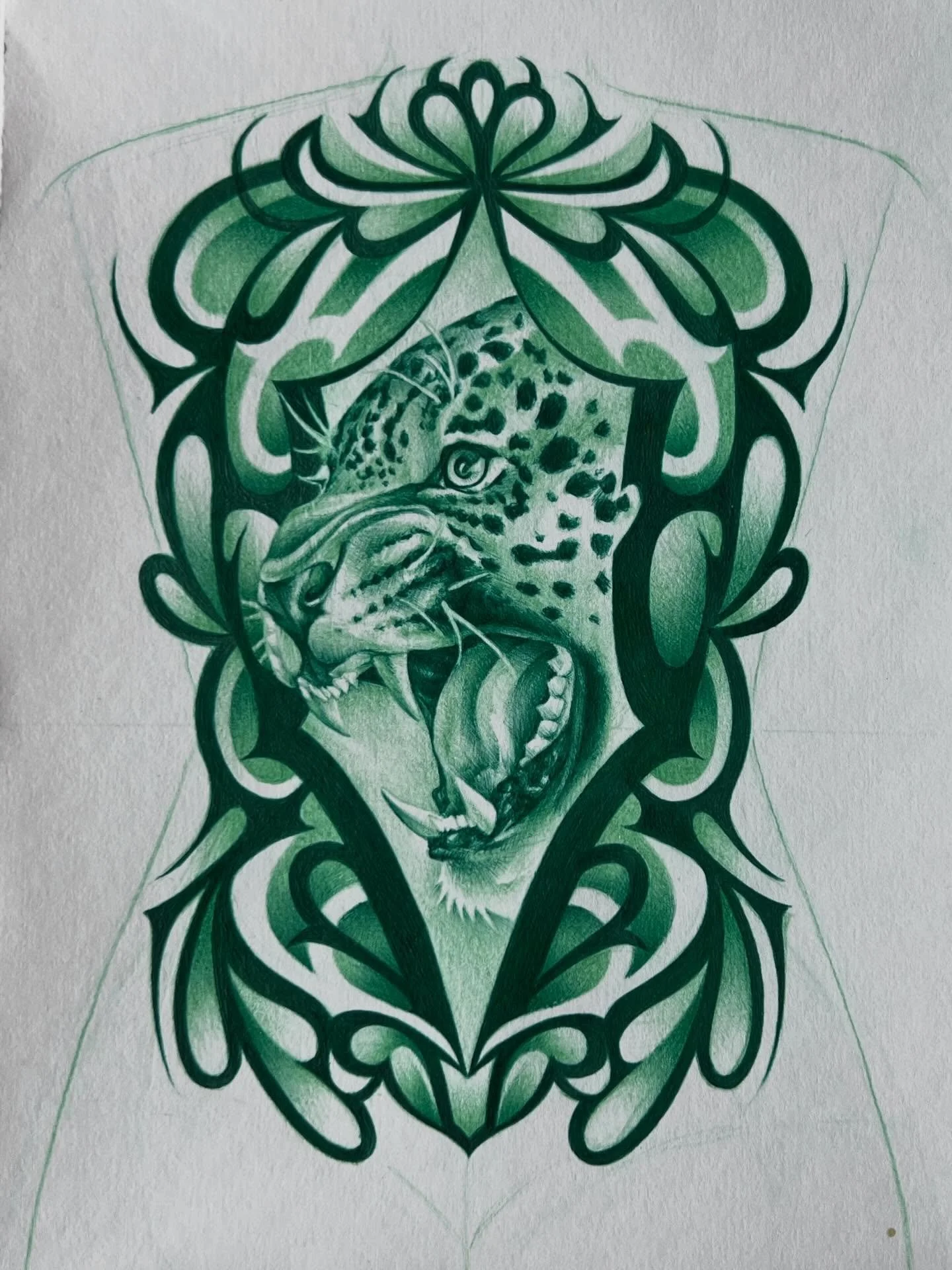 Available full back. Made with colored pencil and ballpoint pen 🦖