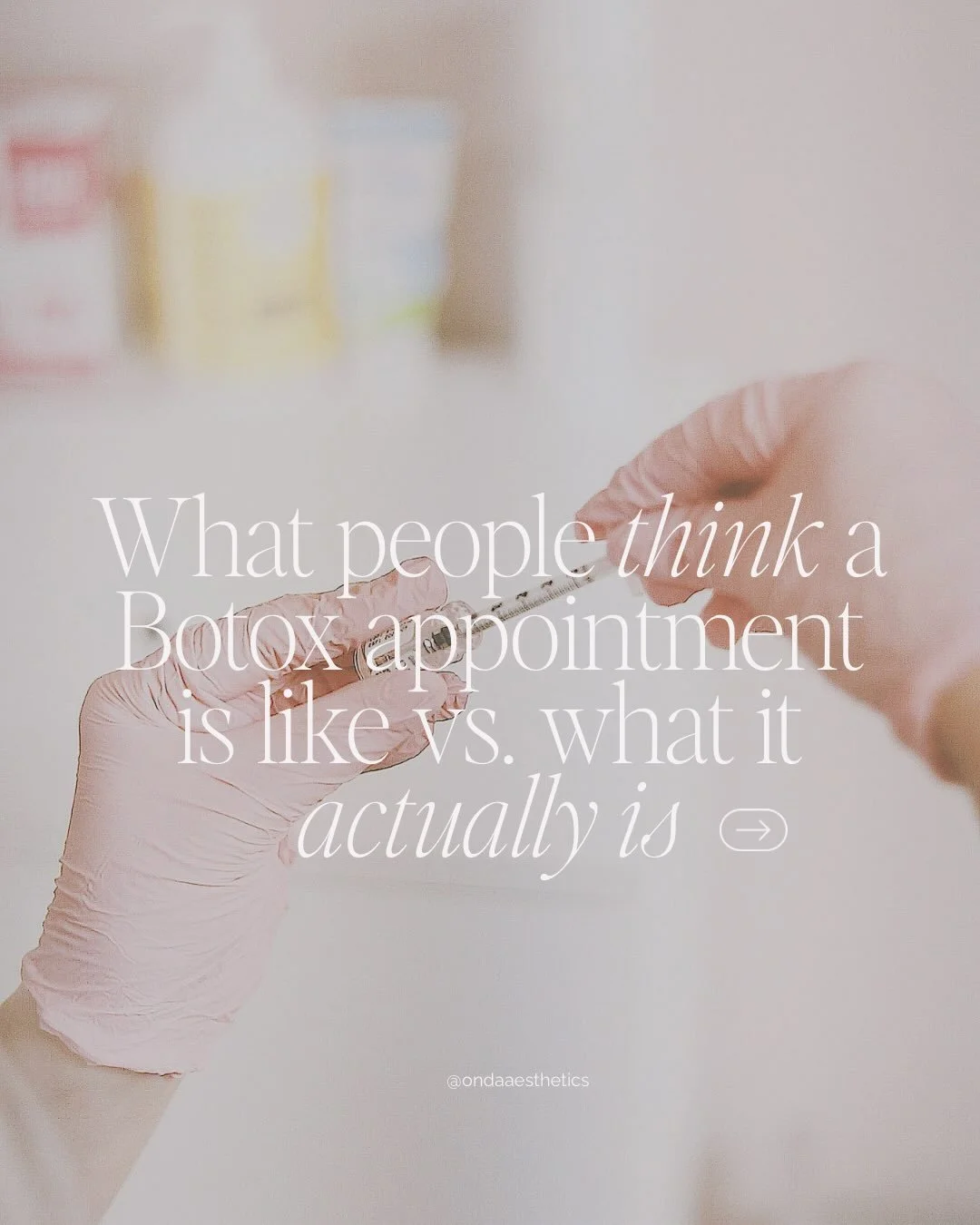 If the idea of a Botox appointment feels intimidating, you&rsquo;re picturing something more clinical than it actually is. 

Swipe through what it&rsquo;s really like at ONDA - and send this to a friend who keeps saying &lsquo;maybe next time&rsquo;
