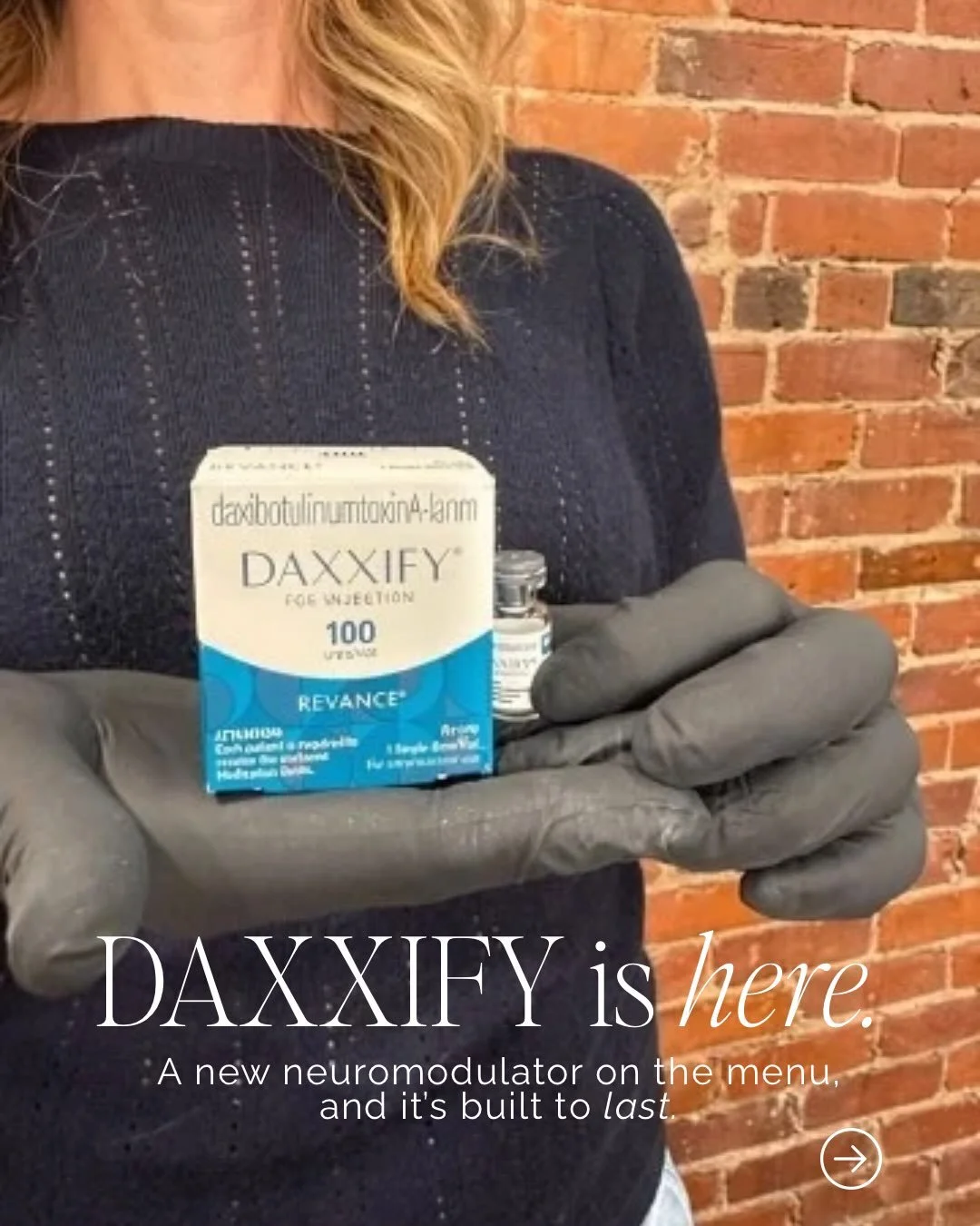 There&rsquo;s a new neuromodulator on the menu, and it&rsquo;s built to last.

We&rsquo;ve added Daxxify to the menu. It&rsquo;s a newer neuromodulator for frown lines, and the main difference is how long it lasts. In clinical trials, results lasted 