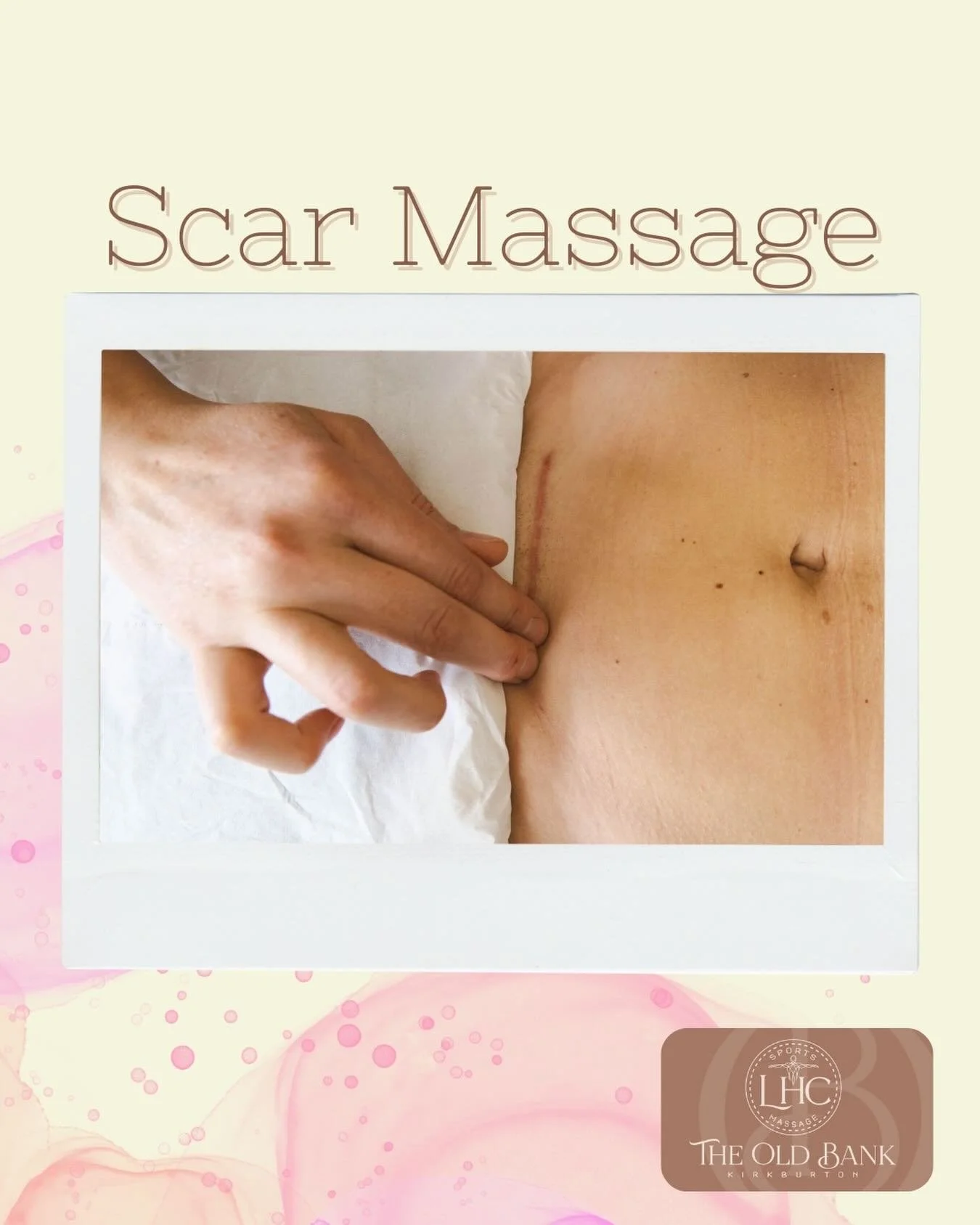 When your scar is fully healed you can start gentle scar massage &mdash; but make sure there are no stitches, staples, haematomas, seromas or signs of infection before you begin.

Find a comfortable position lying on your bed or sofa where you feel w