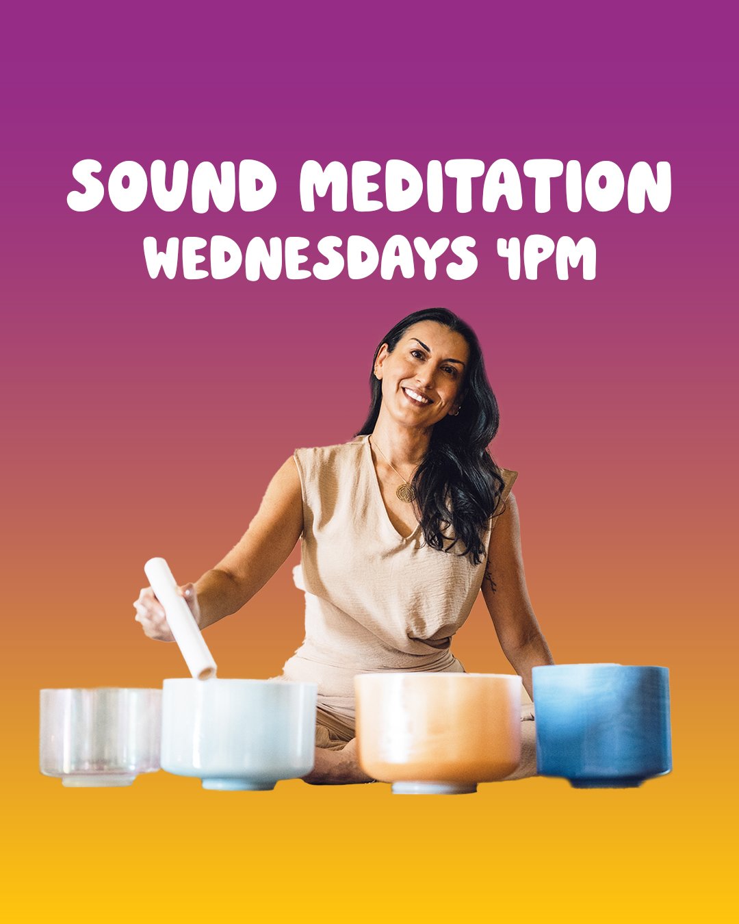 So excited to be leading a Sound Meditation class every 4pm on Wednesdays at @yogarenewhoboken. 

This soothing experience blends movement, breath, and vibration to leave you deeply relaxed and restored. 💫

We&rsquo;ll begin with a gentle yoga-inspi
