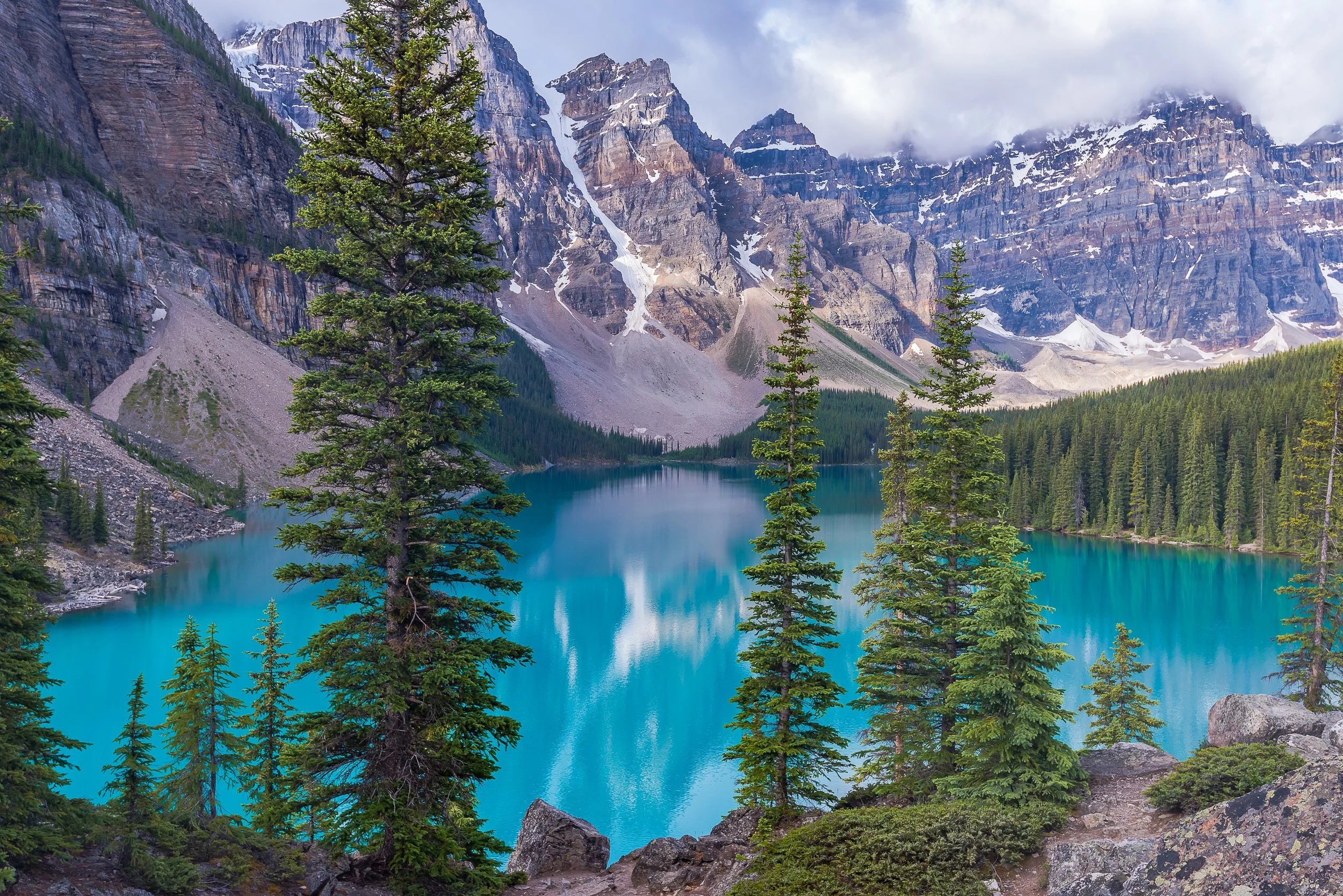 Moraine Lake and Valley of the Ten Peaks, Alberta, Canada