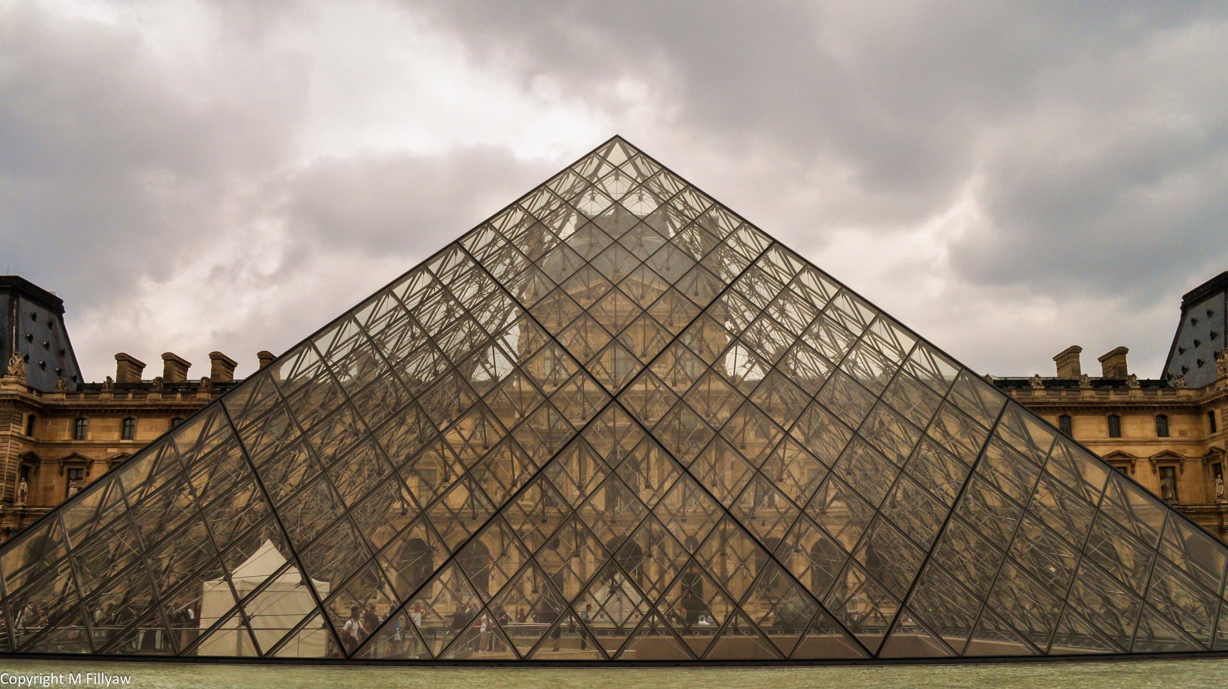 Clouds Over the Louvre, Paris, France