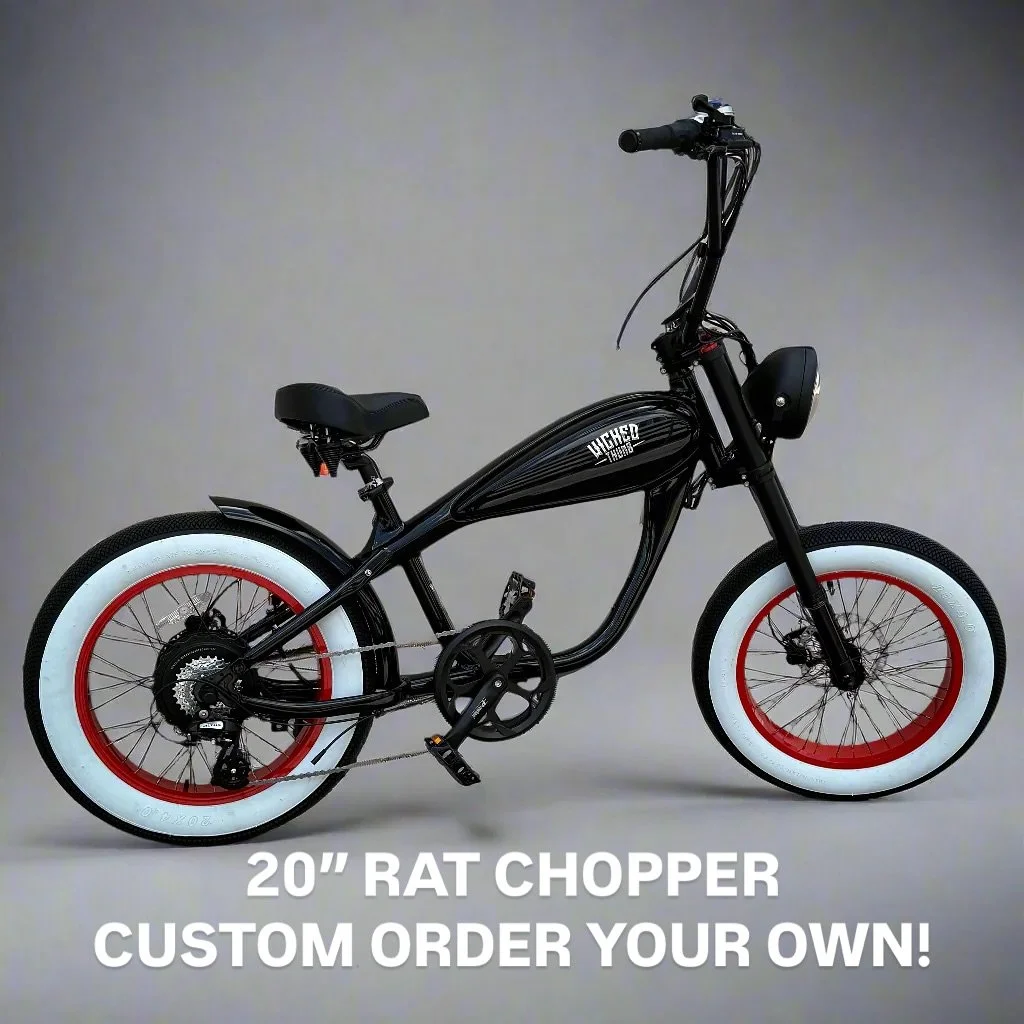20&rdquo; Rat Choppers or BLVDs. Custom built in 3-4 weeks.  Mention this post and get FREE SHIPPING. 

Wickedthumb.com

#bike #bicycle #custombike #newbike #wickedthumb #ltwtl #ebike #ebikes #ebicycle #ev #emobility #blackbike #coolbikes #retrostyle